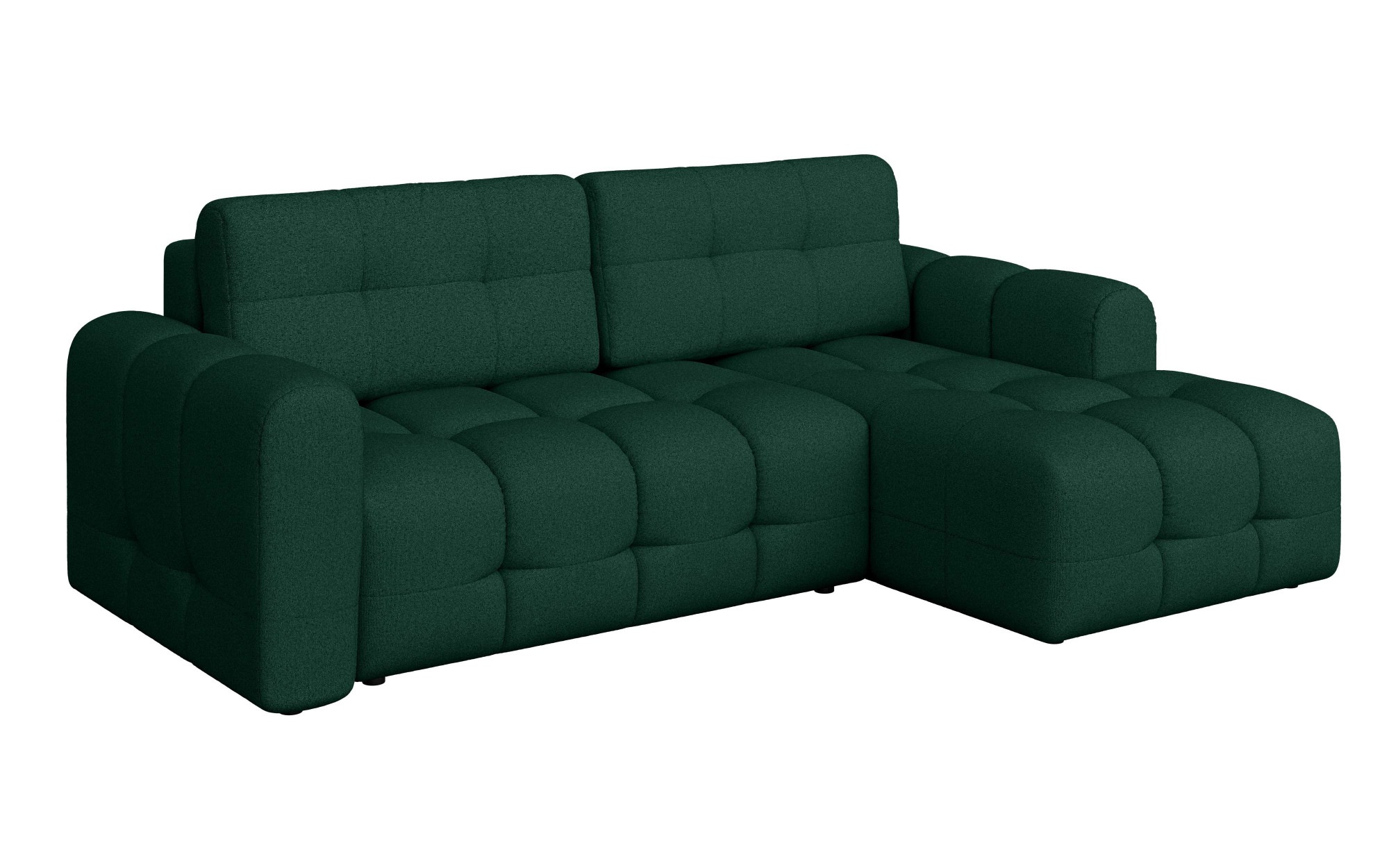 INOSIGN Ecksofa »Manilla, wahlweise mit Bettfunktion, B/T/H 265/170/91 cm«, L-Form mit Recamiere rechts/links bestellbar, Wellenunterfederung