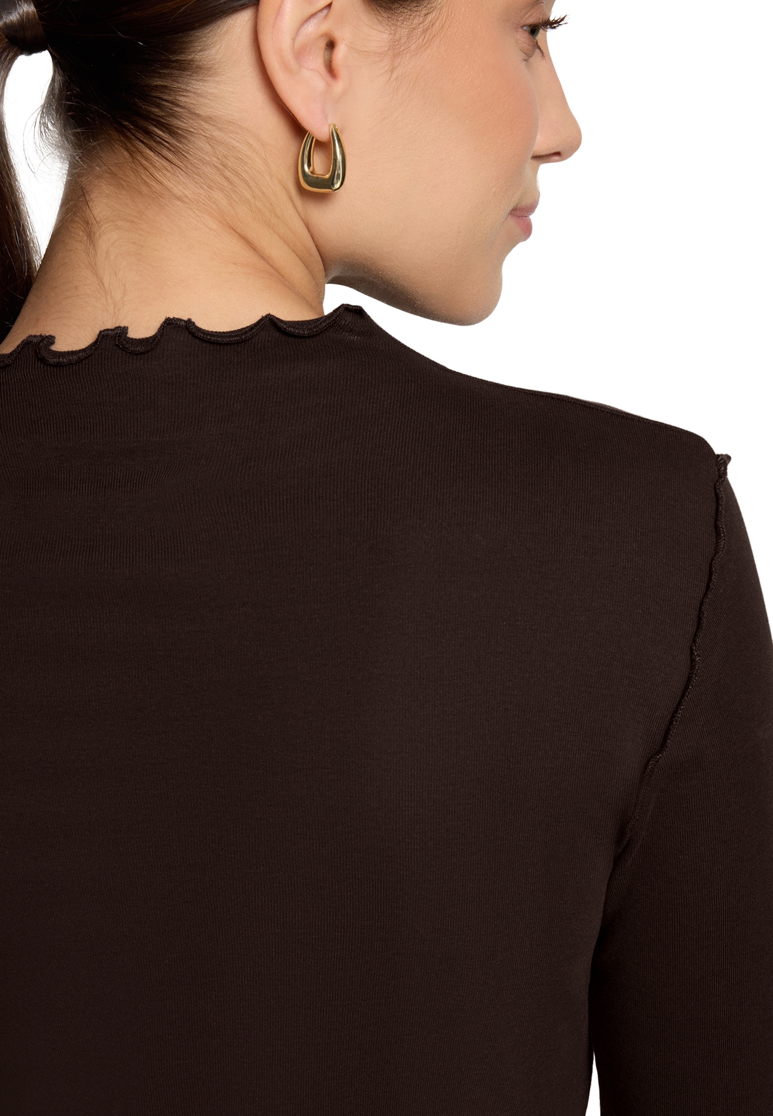 Zero Langarmshirt »Langarm-Shirt unifarben«