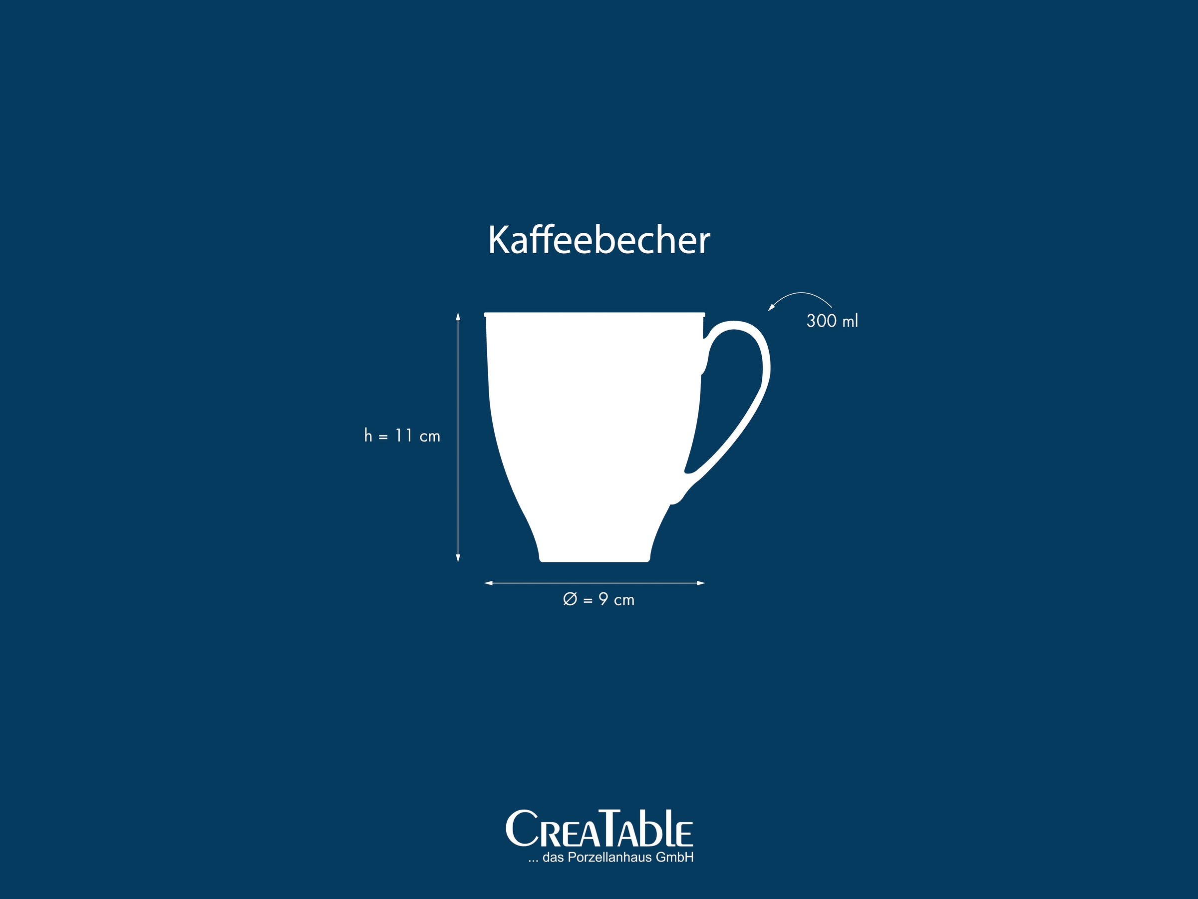 CreaTable Becher »Valencia Weiß, Kaffeebecher, 6-tlg.« Elegant, Boho Chic