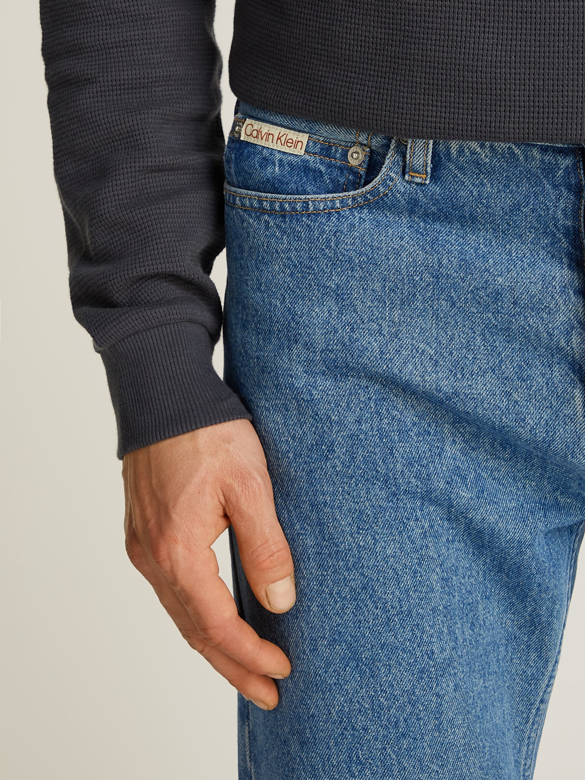 Calvin Klein Jeans Straight-Jeans »STANDARD STRAIGHT«, Coinpocket, Logostickerei