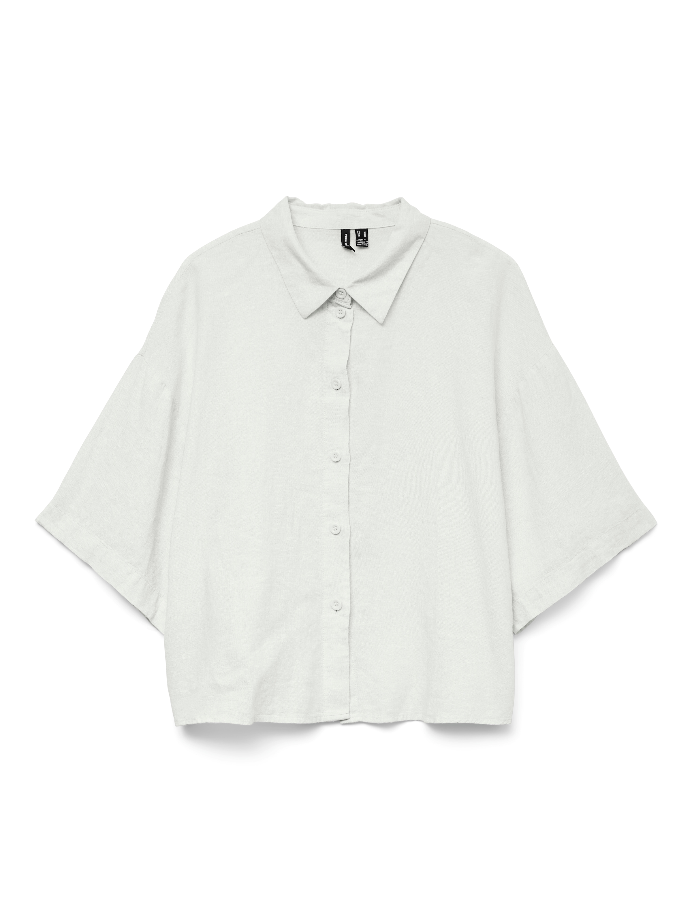 Vero Moda Hemdbluse »VMLINN LINEN 2/4 SHORT SHIRT WVN NOOS«