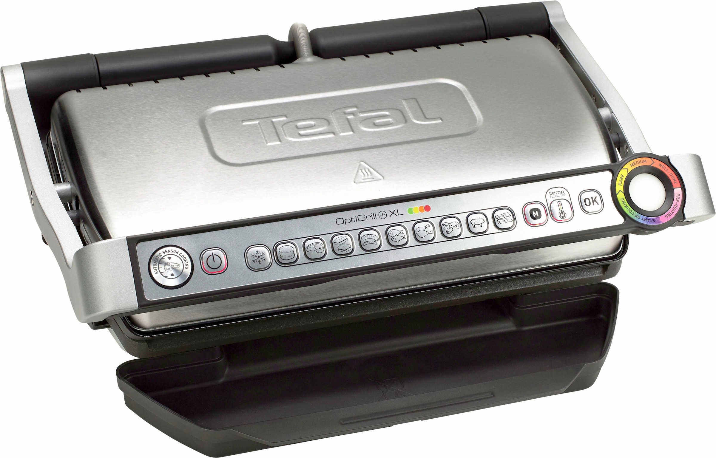 Tefal Kontaktgrill »GC722D OptiGrill+ XL«, 2180 W, XL-Grillfläche, automatische Anzeige des Garzustands