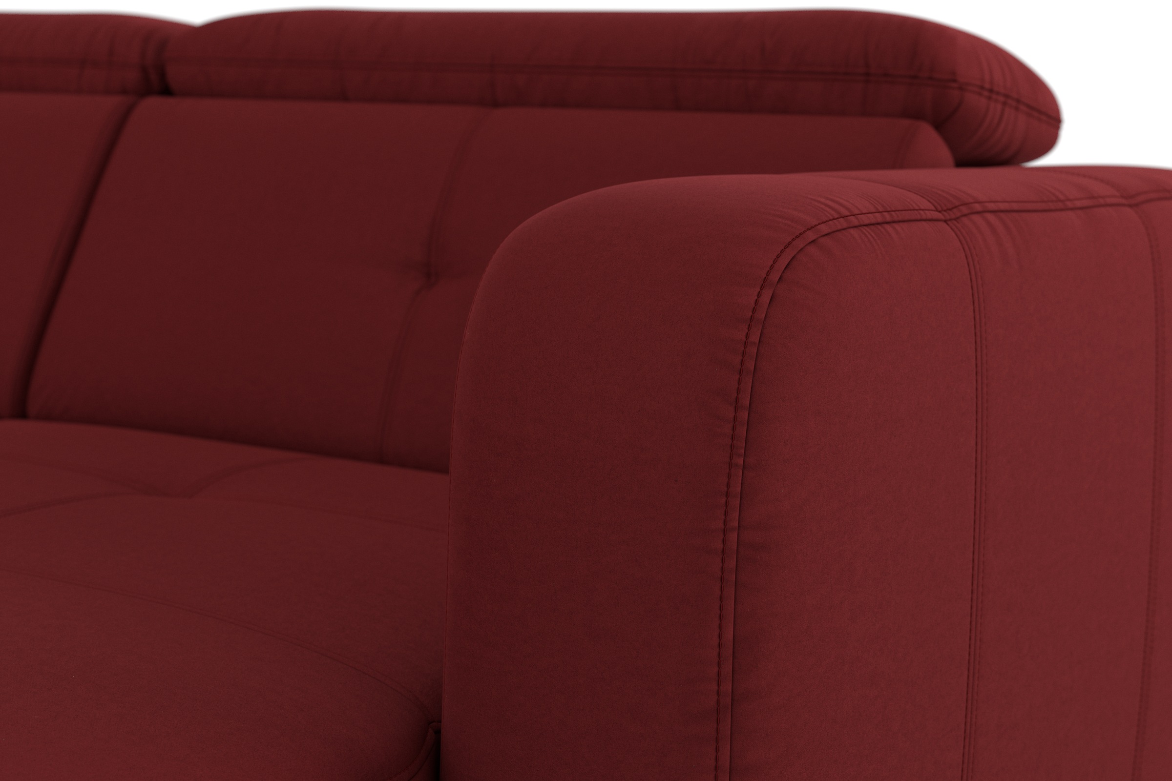 sit&more Wohnlandschaft »Belluci U-Form«, Kopfteilverstellung und Federkern, wahlweise mit Bettfunktion