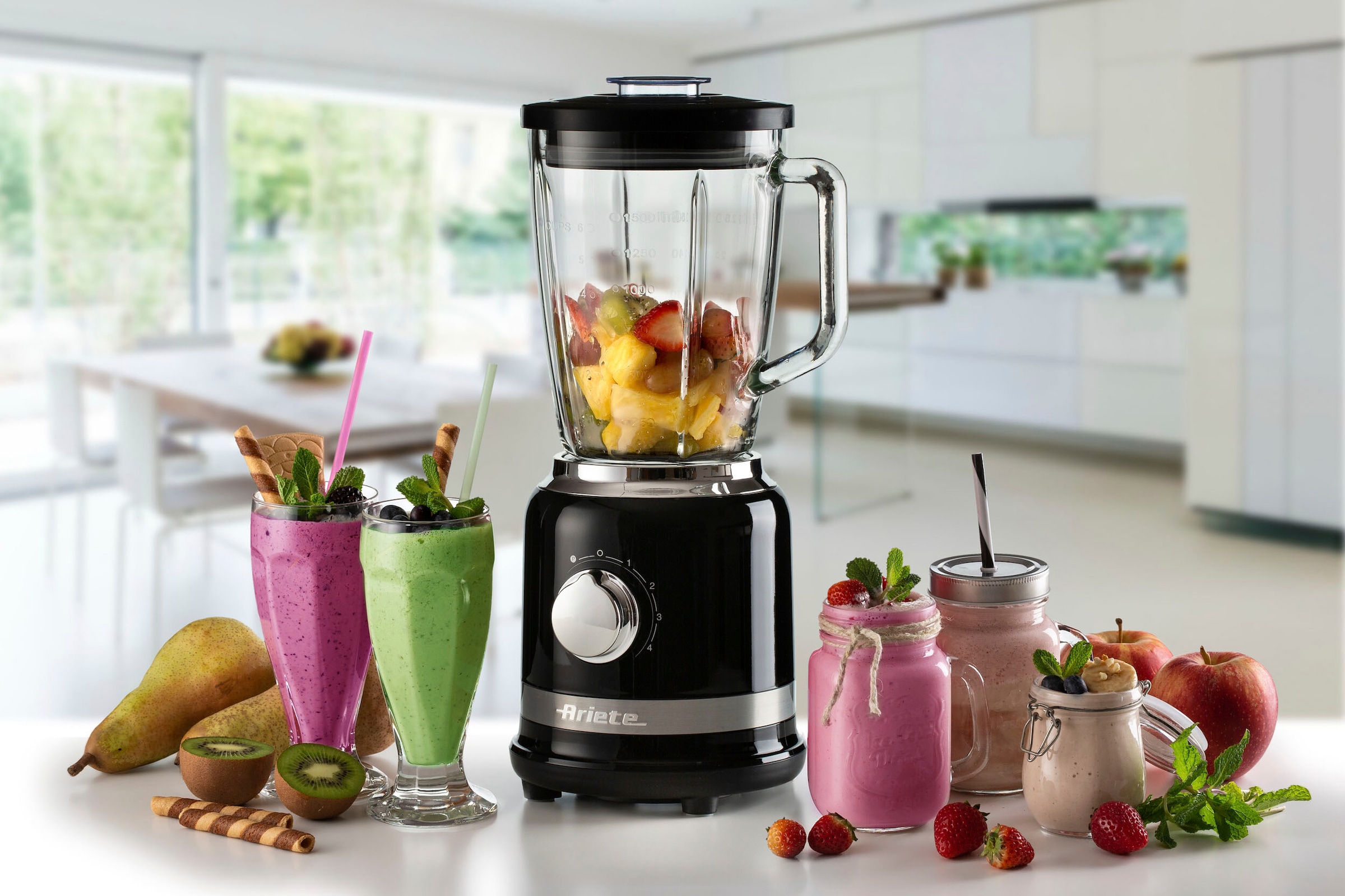 Ariete Standmixer »585BK Moderna schwarz, 1,5 L«, 1000 W