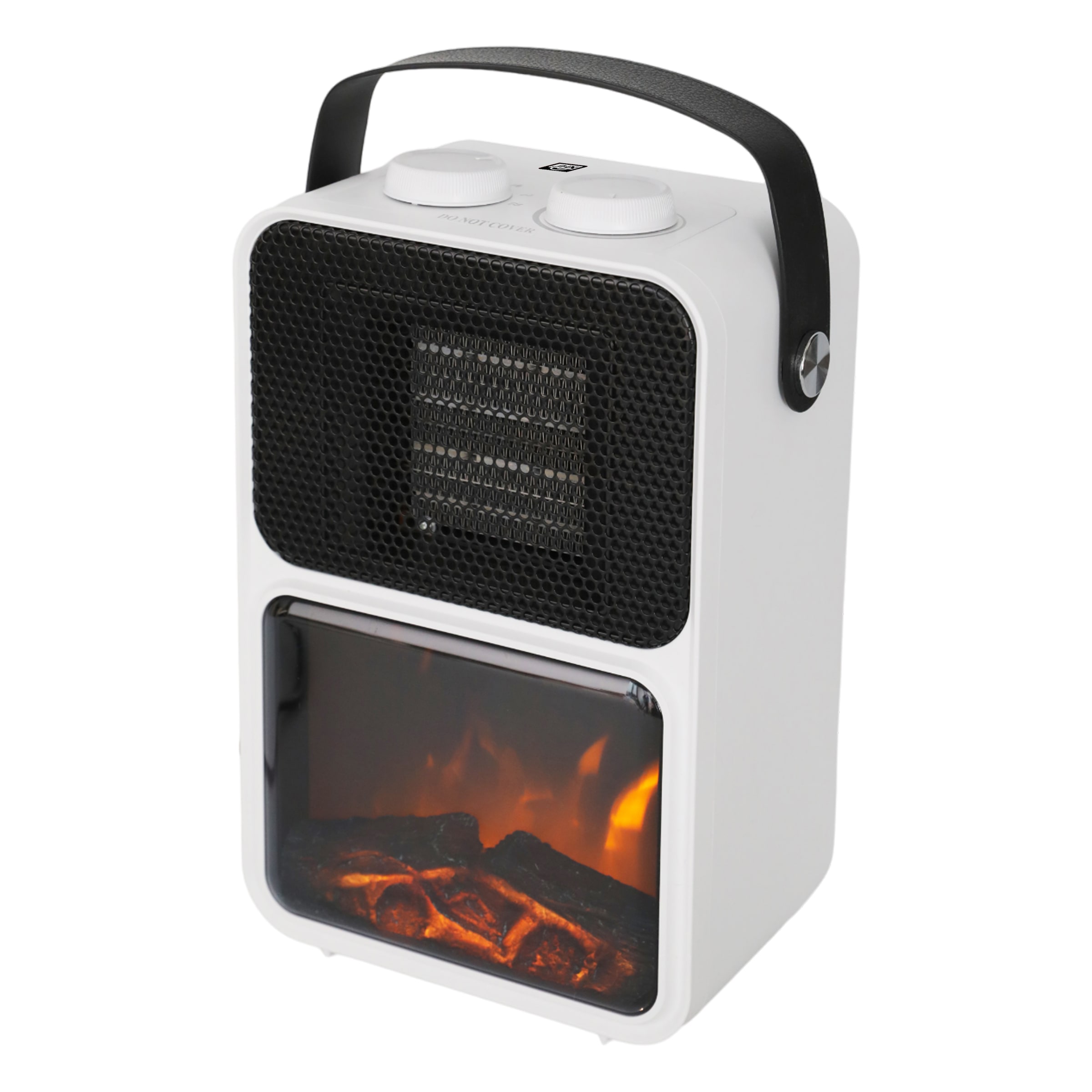 SHX Elektrokamin »Tragbarer Elektrokamin 1200W SHXFP12MINI weiß/schwarz« Flammeneffekt, Thermostat