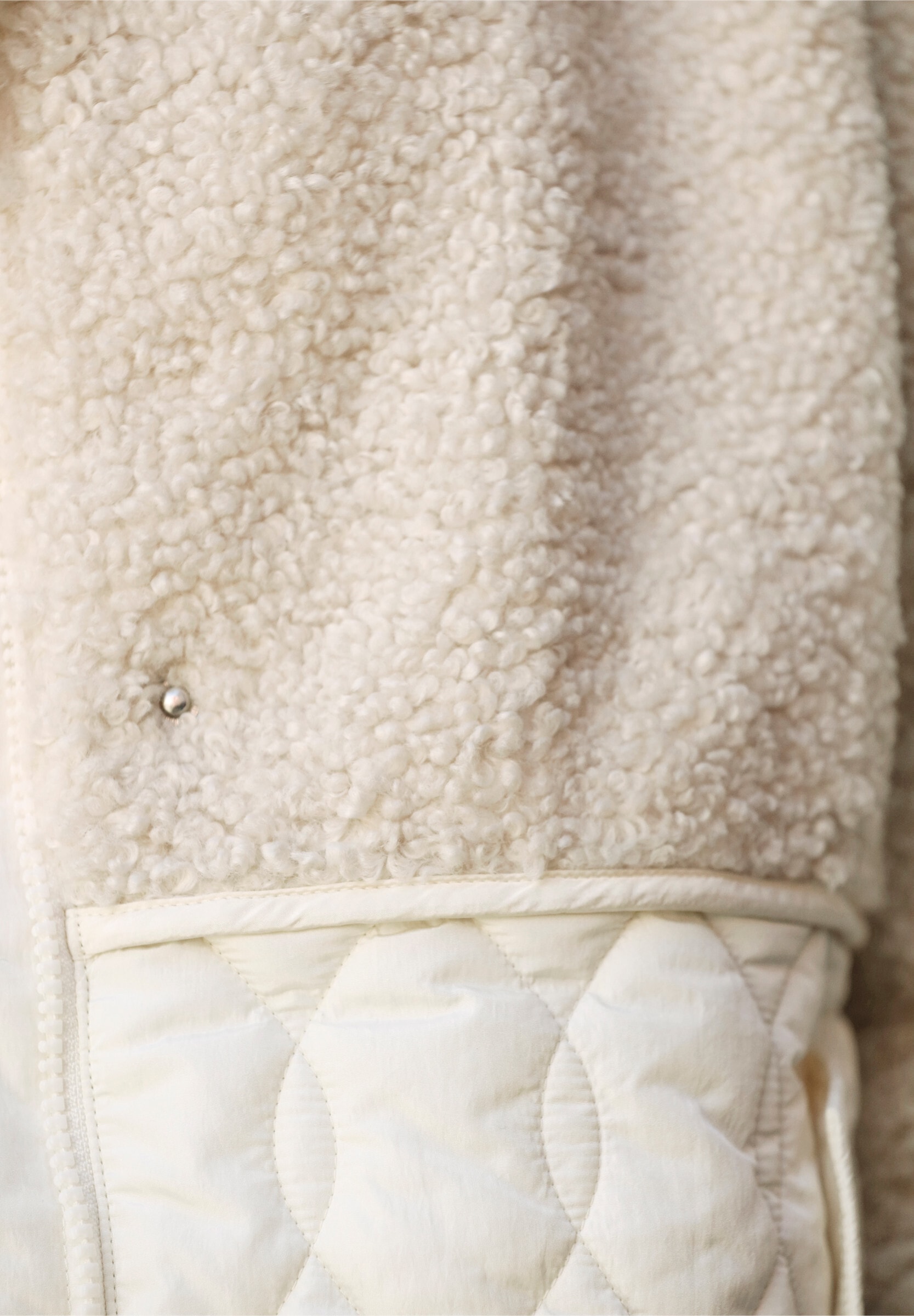 heine Steppjacke »Longjacke Longjacke Materialmix aus Teddy und Stepp« mit Kapuze