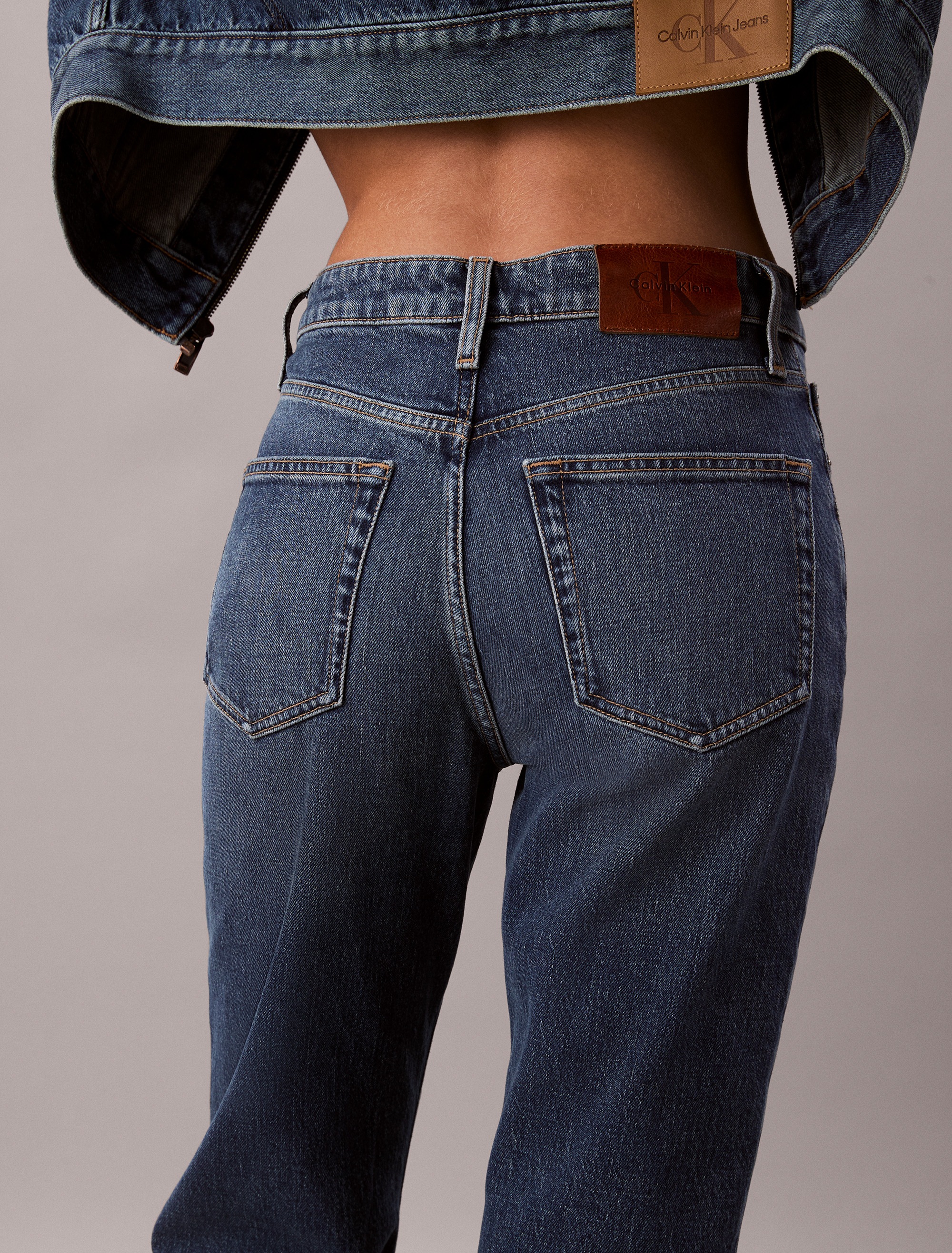 Calvin Klein Jeans Straight-Jeans »HGH RS STRGHT CK ESS« Mit Gürtelschlaufen