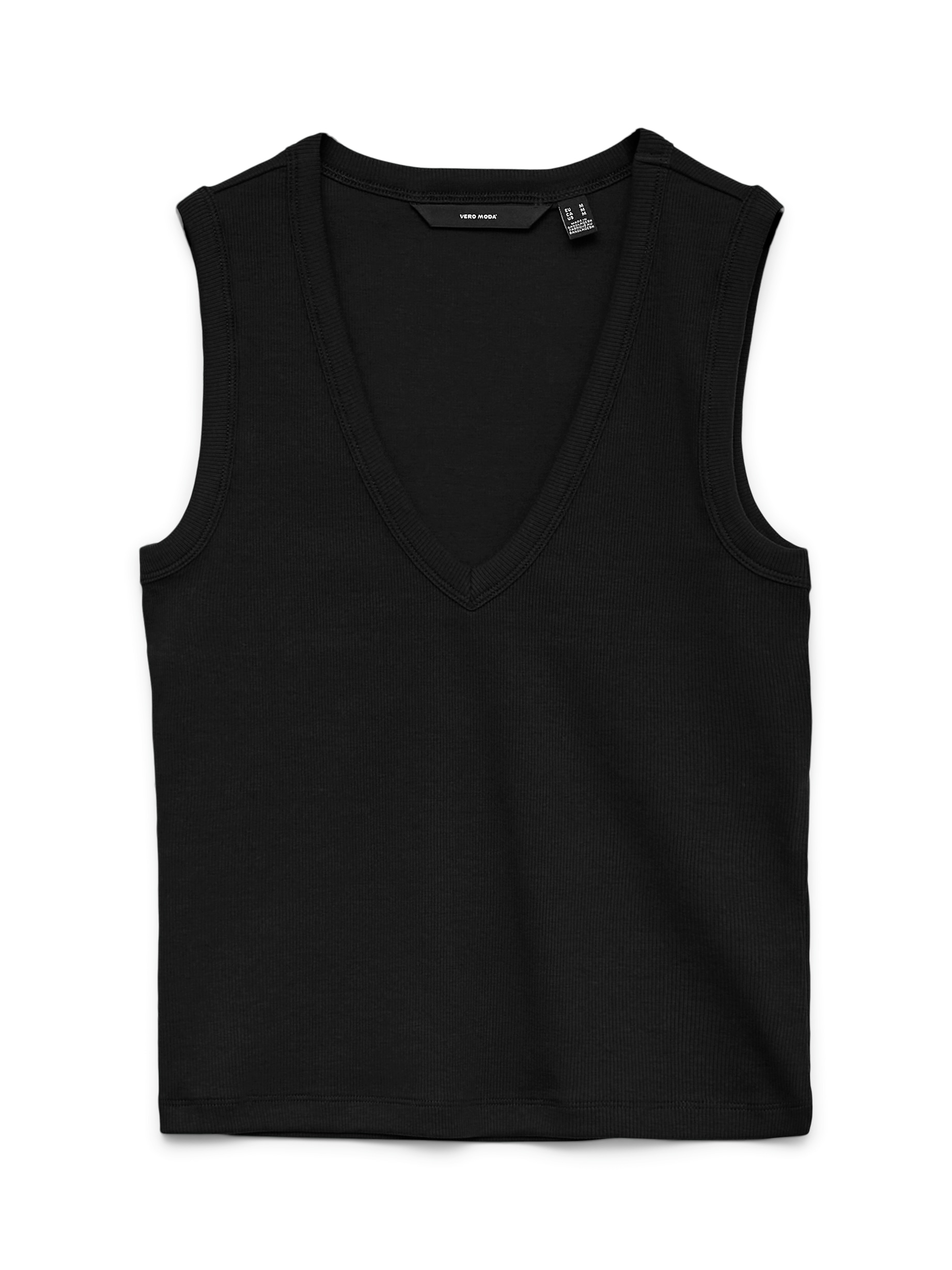 Vero Moda V-Shirt »VMCHLOE SHORT DEEP V-NECK TOP JRS NOOS« Baumwollmischung, regular fit