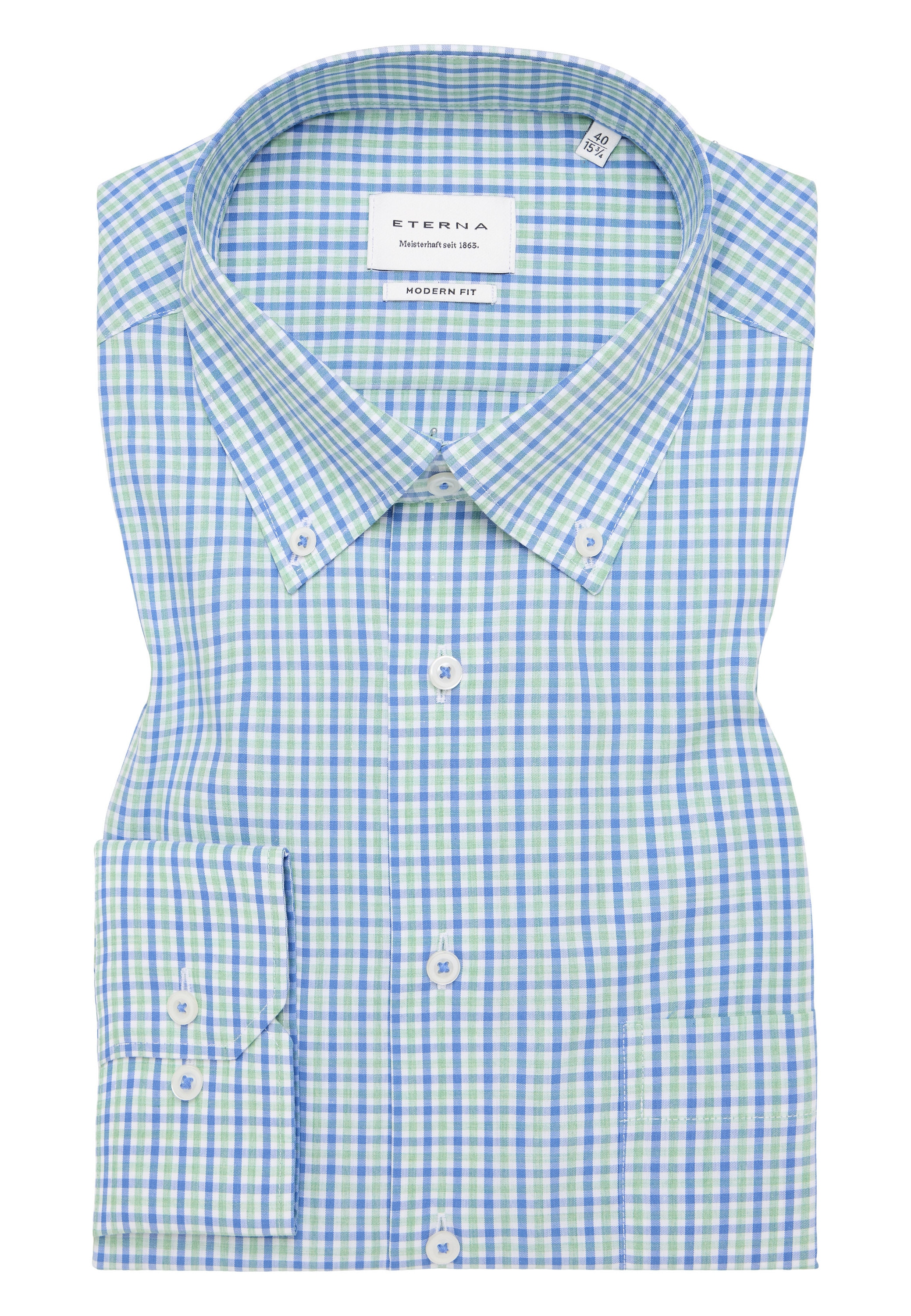 Eterna Langarmhemd »MODERN FIT« NON IRON (bügelfrei)