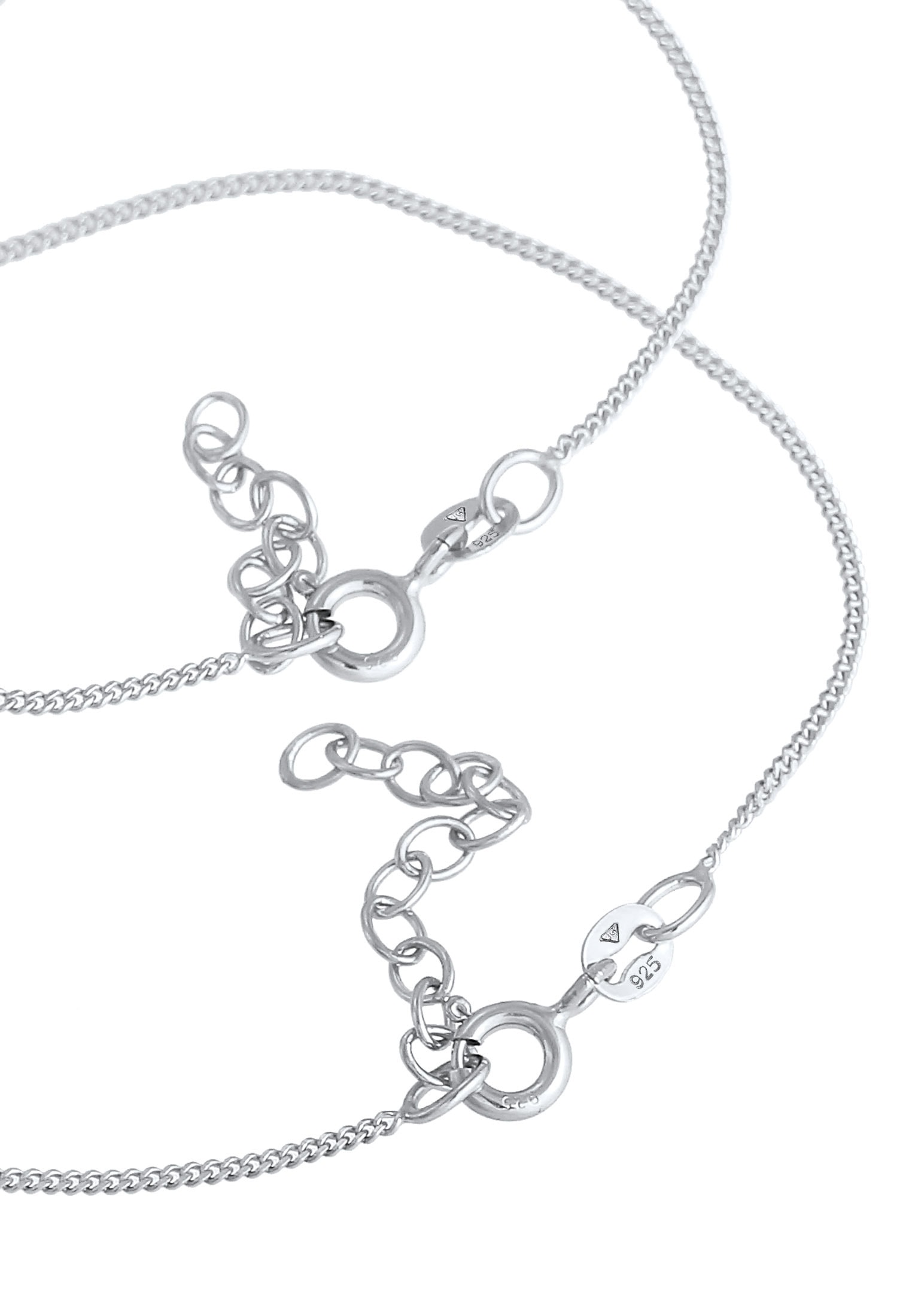 Elli Armketten Set »Armband Plättchen Herz Mutter Kind (2 tlg.) 925 Silber«