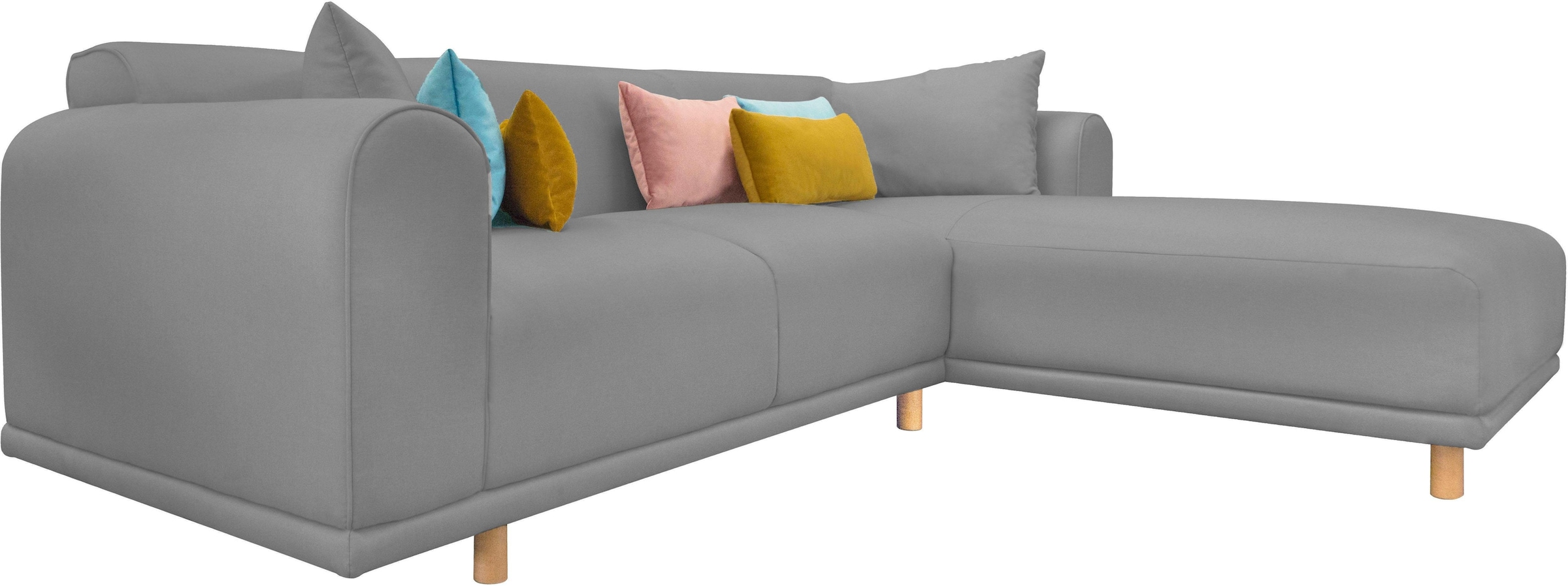 andas Ecksofa »Maroon L-Form« in skandinavischem Design, mit losen Kissen