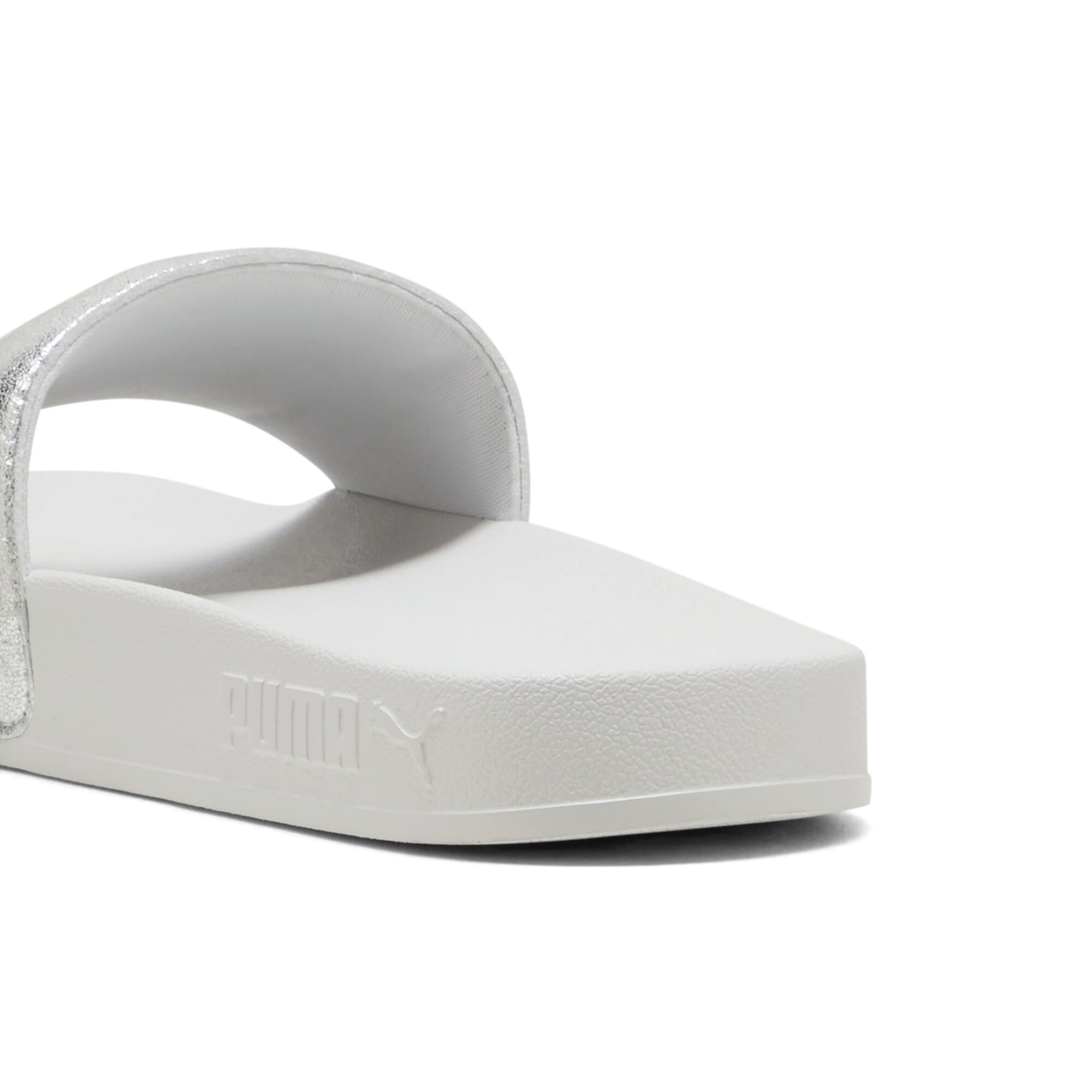 PUMA Badesandale »LEADCAT 2.0 METALLIC WHISPER«  bedruckte Optik, ohne Verschluss, leicht profilierte Laufsohle