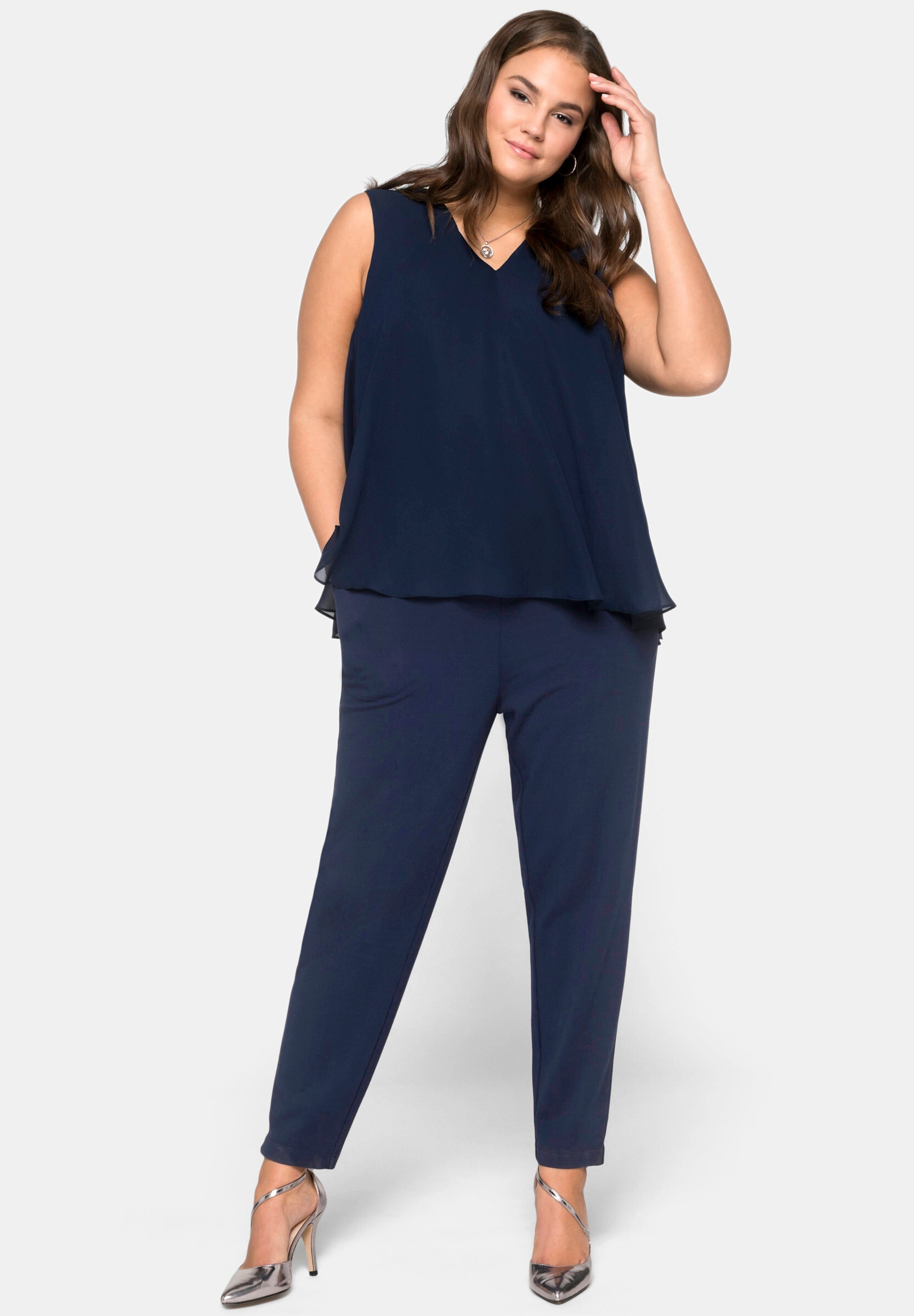 Sheego Jumpsuit »Jumpsuit Jumpsuit im Lagenlook« im Lagenlook