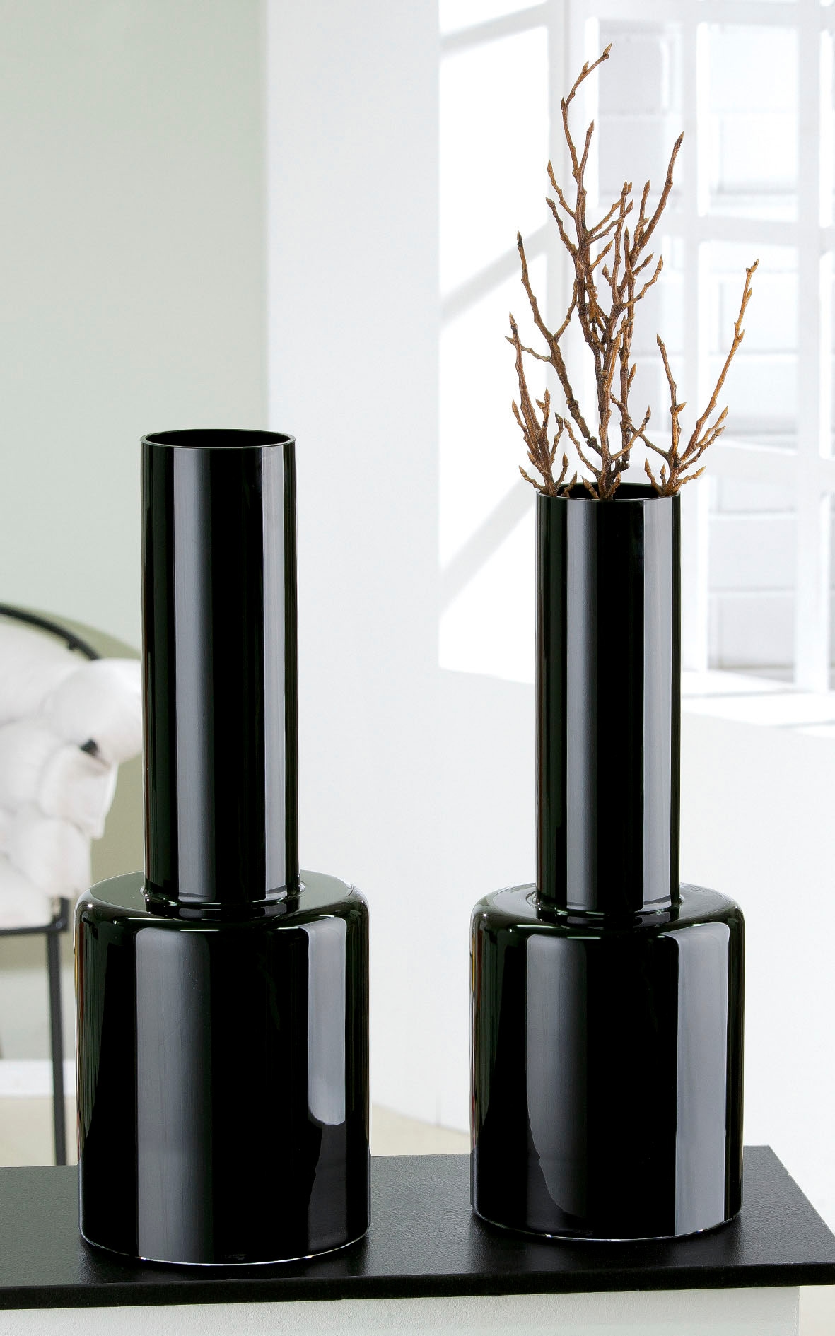 GILDE 50 Vase ca. Bodenvase »Lexus«, Glas, kaufen cm St.), Höhe aus auf Raten (1