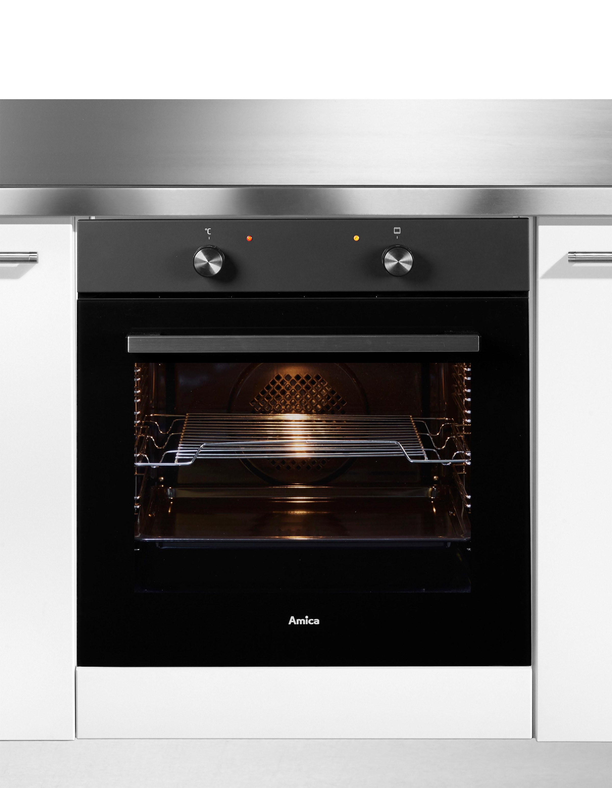 Amica Einbaubackofen »EBX 947 600 SM«, EBX 947 600 SM, mit Teleskopauszug nachrüstbar, Simple Steam, Simple Steam