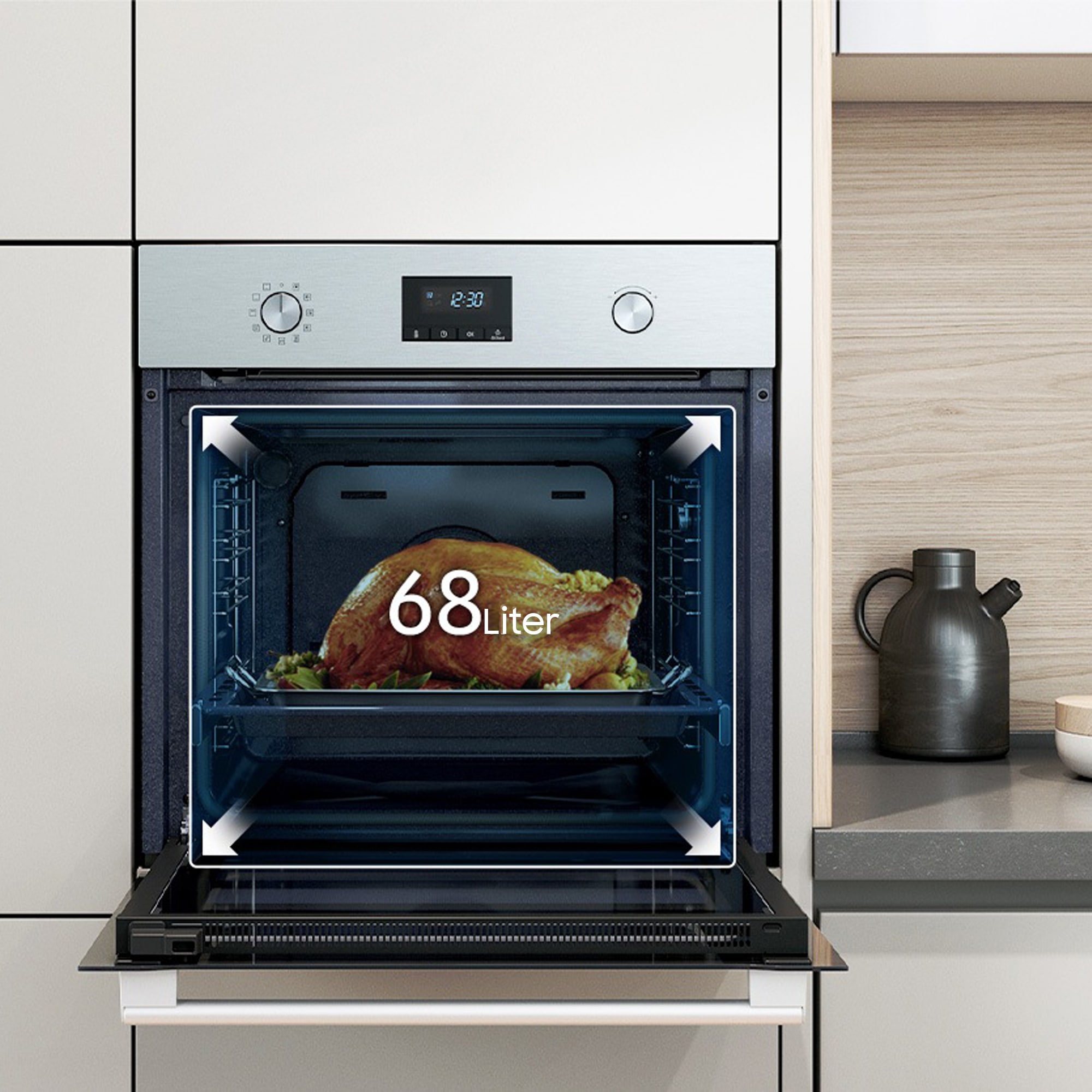 Samsung Einbaubackofen »NV68A1140BS«, NV3300A, NV68A1140BS, katalytische Reinigung