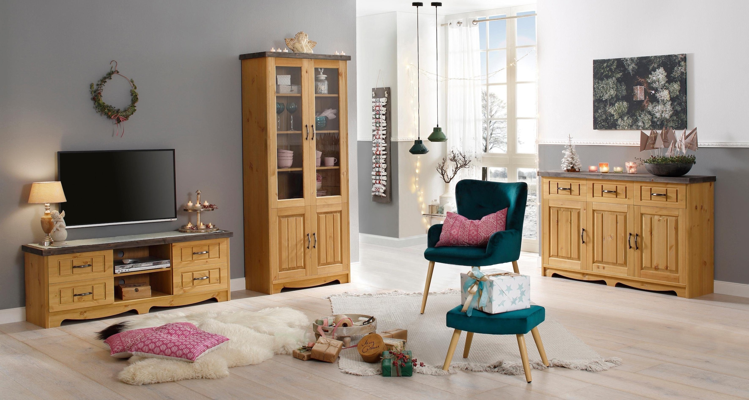 Home affaire Sideboard »Trinidad Antique«, Kommode, 148 cm