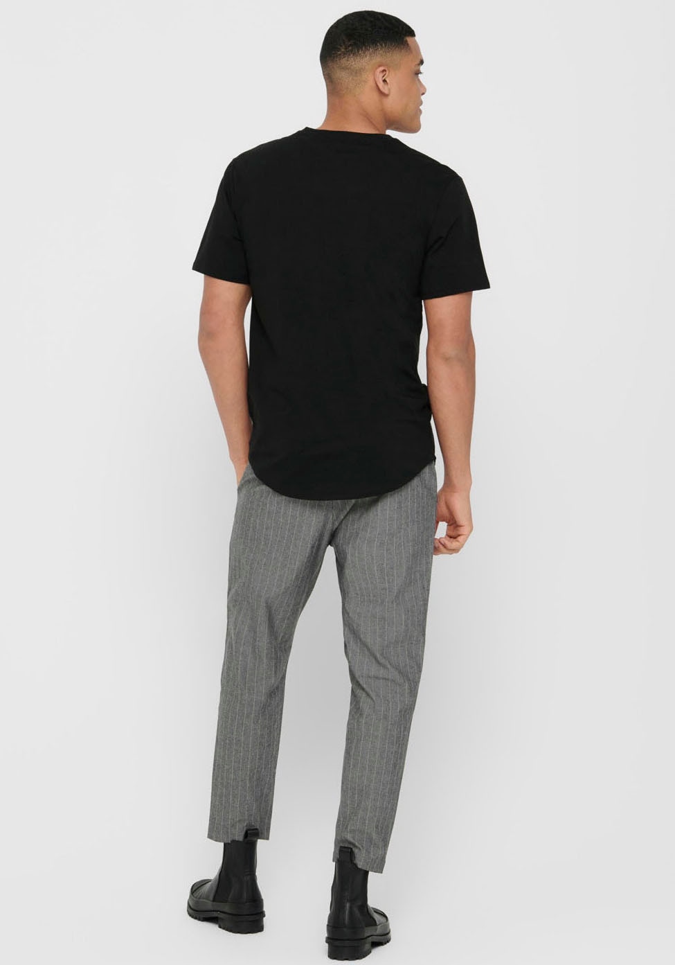 ONLY & SONS Rundhalsshirt »ONSMATT LONGY SS TEE NOOS«