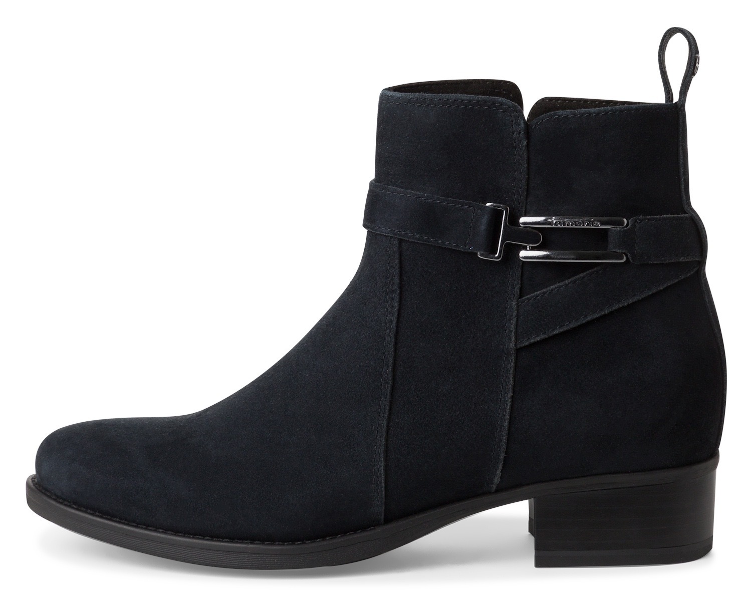 Tamaris Stiefelette, Blockabsatz, Businessschuh mit praktischem Innenreißverschluss