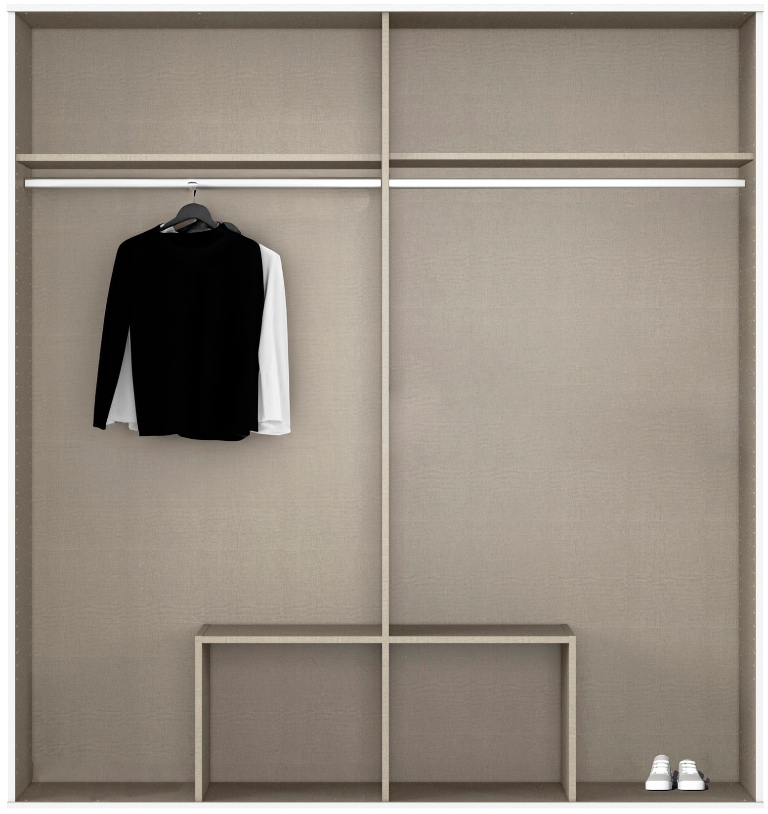 rauch Kleiderschrank »Freising geräumiger Schrank Garderobe Schlafzimmerschrank«, (in 2 Breiten erhältlich TOP ANGEBOT !), mit Griffmulden und Schubkästen OTTO´s Chois TOP PRODUKT