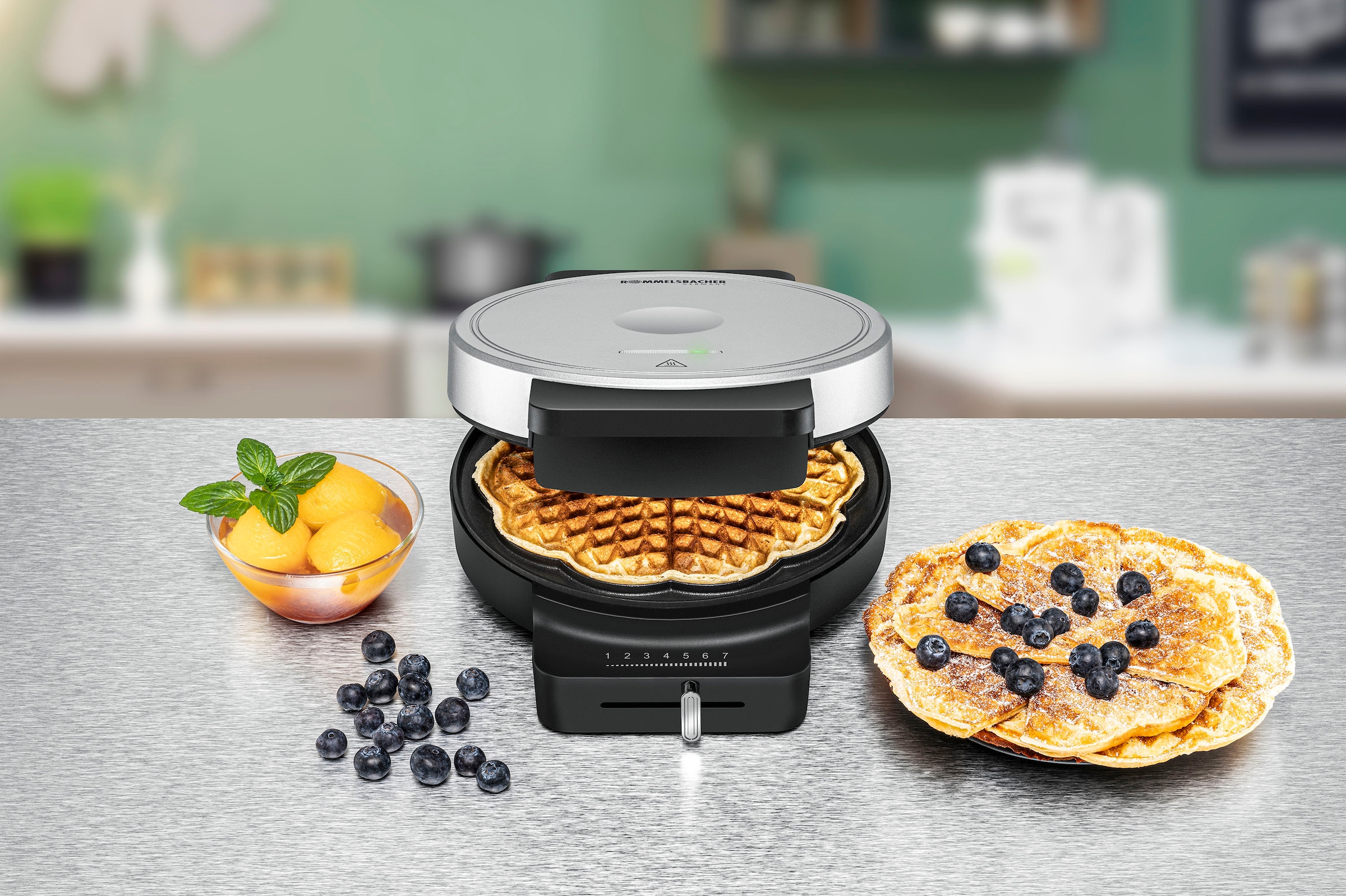 Rommelsbacher Waffeleisen »WA 850«, 850 W, Herzform à 17,5 cm Ø, stufenlose Temperaturregelung