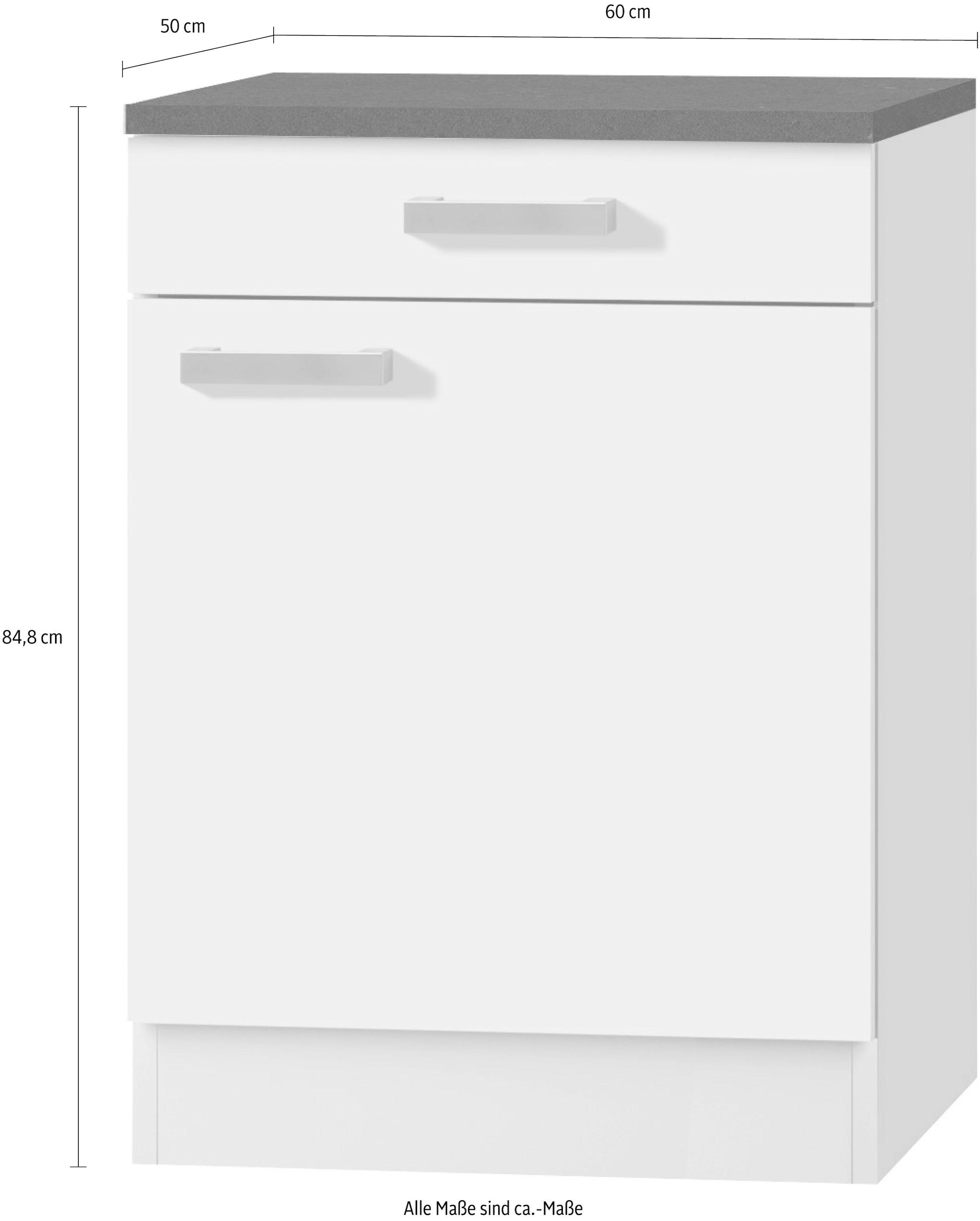 OPTIFIT Unterschrank »Odense« 60 cm breit, 50 cm tief, mit 1 Tür und 1 Schubkasten