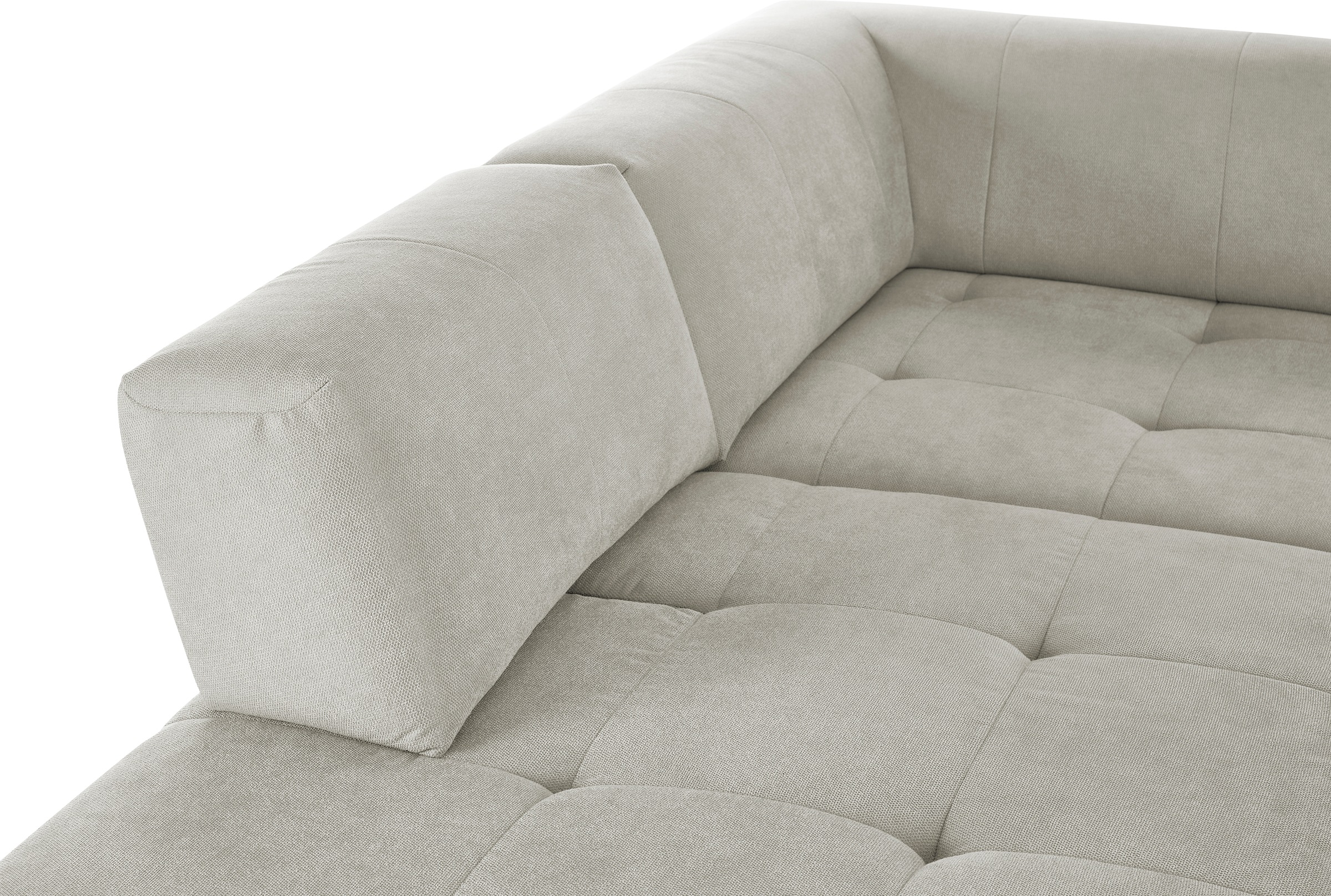 3C Candy Ecksofa »Yoshy Komfortsofa, bequem und modern, hochwertige Verarbeitungsdetails«, Zwei verschiedene Sitztiefen durch verstellbare Rückenlehne, L-Form