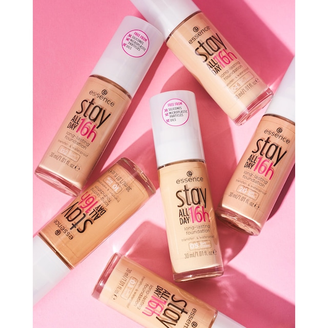 Essence Foundation »stay ALL DAY 16h long-lasting«, (Set, 3 tlg.) bei ♕