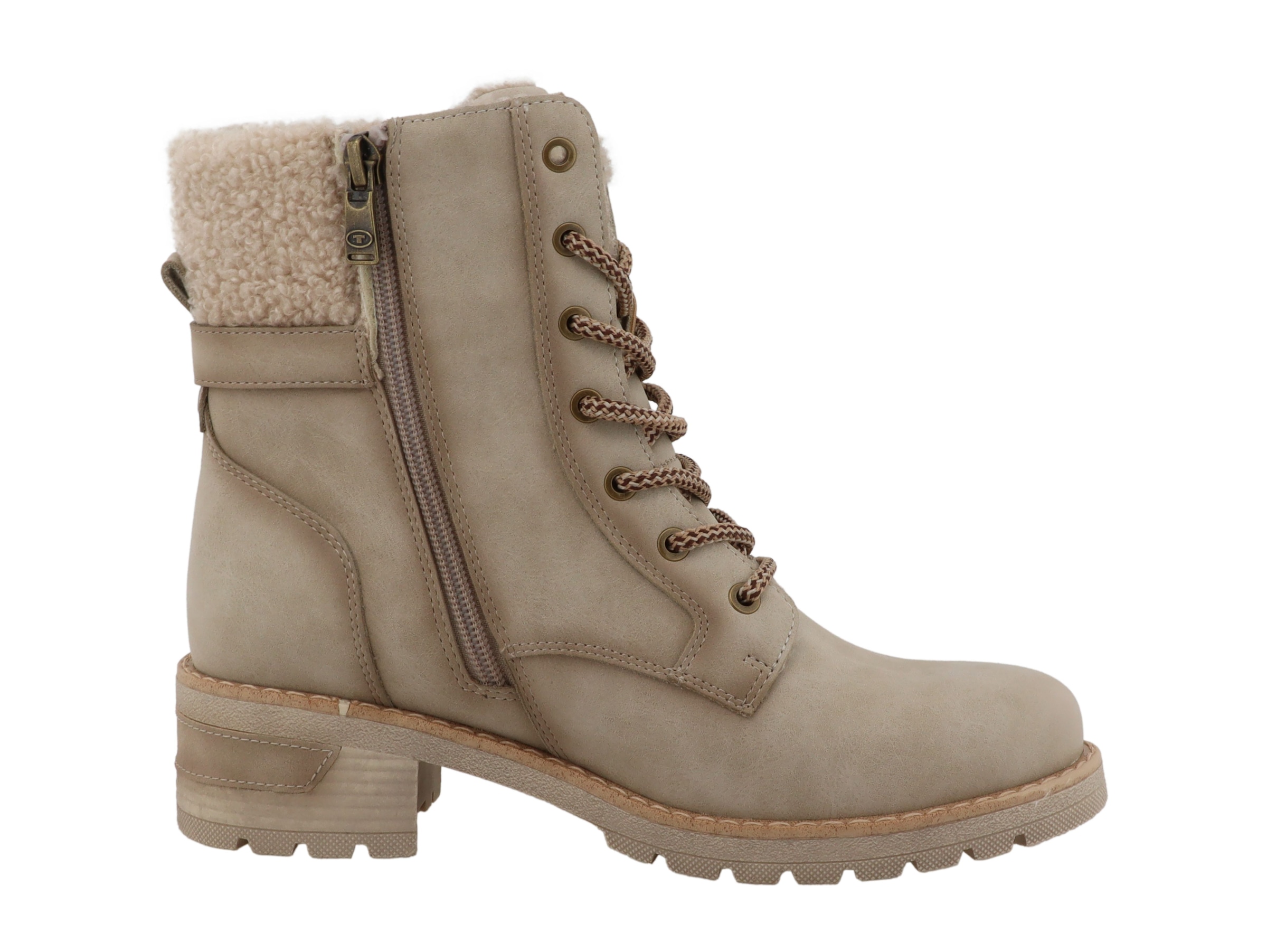 TOM TAILOR Winterstiefelette  Stiefelette, Winterboots mit Blockabsatz