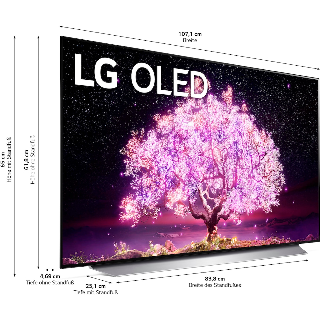 LG OLED-Fernseher »OLED48C17LB«, 121 cm/48 Zoll, 4K Ultra HD, Smart-TV