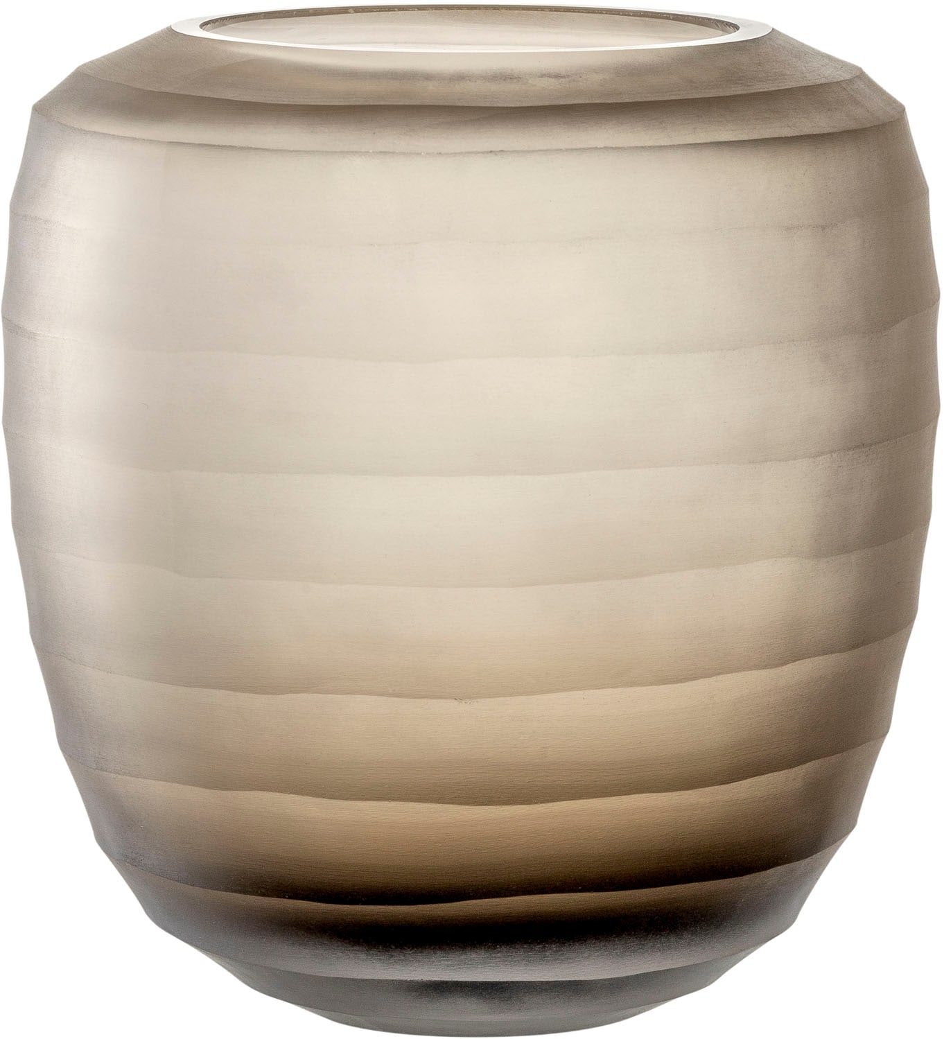 LEONARDO Tischvase »Dekovase BELLAGIO«, (1 St.), aus Glas, beige, handgefertigt