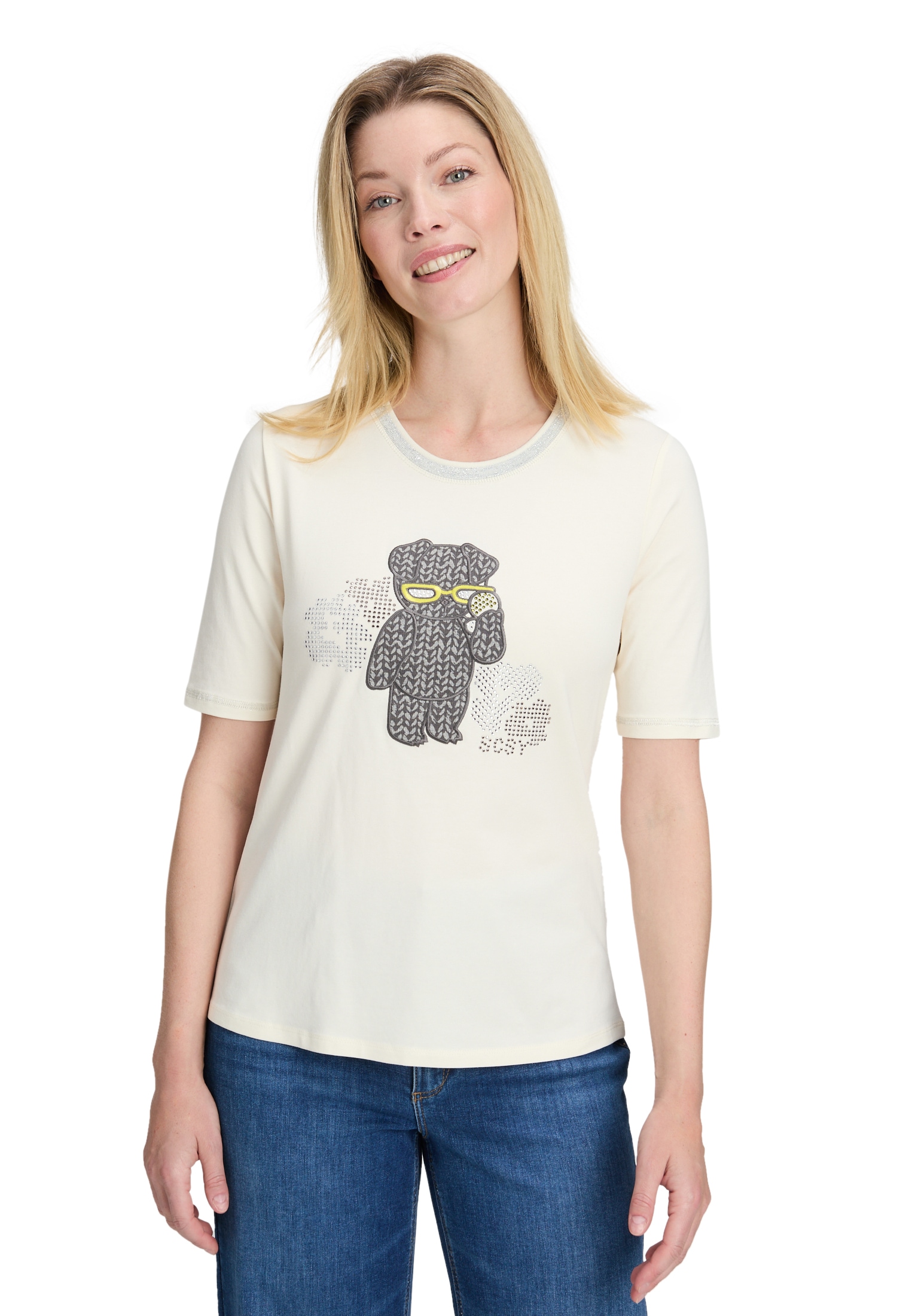 Betty Barclay Langarmshirt »Basic Shirt mit Applikation«