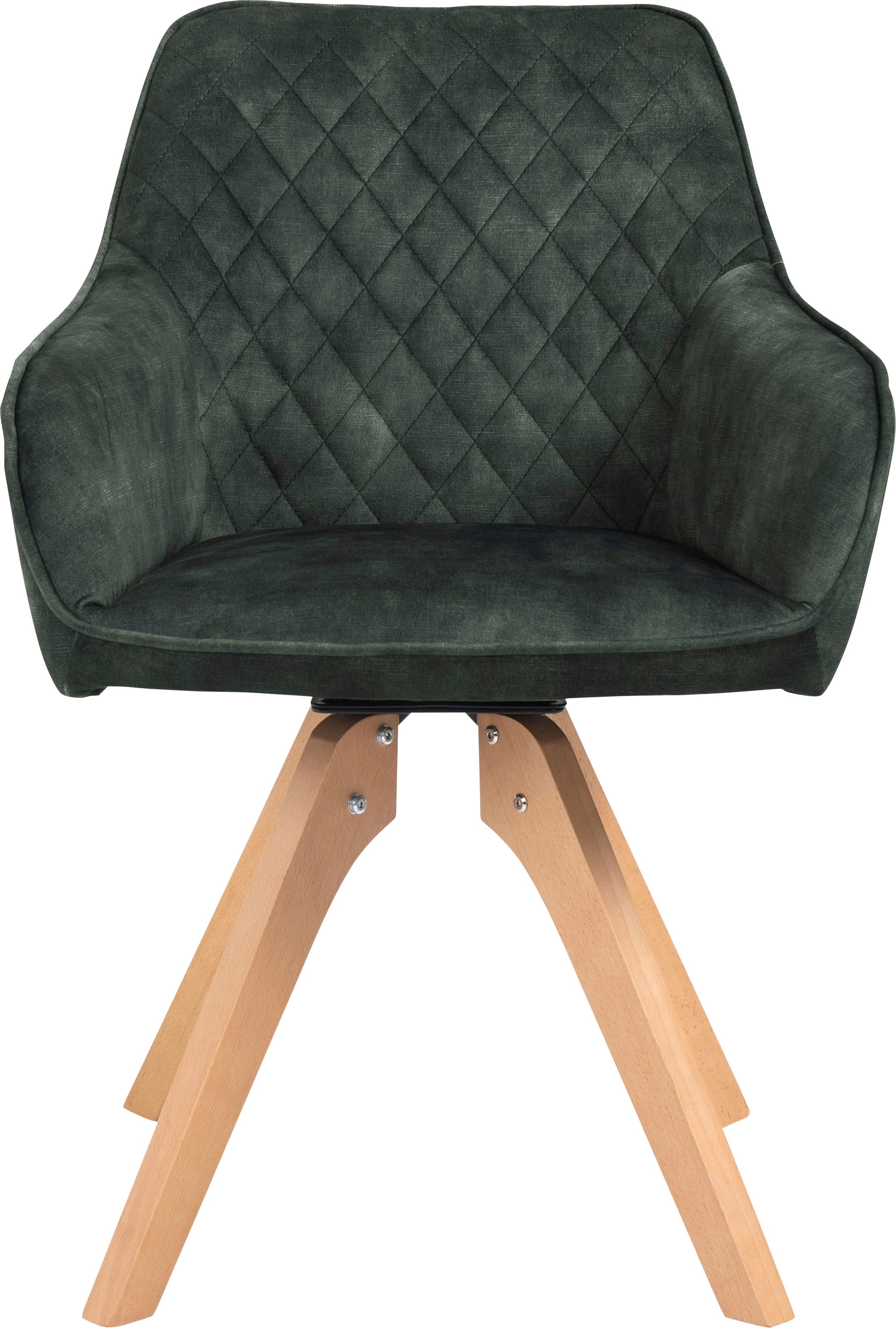 SalesFever Essgruppe »Stilvolle Essgruppe«, 5-teilige Samtverlours-Sitzgruppe, drehbare Stühle, 180cm Tischbreite