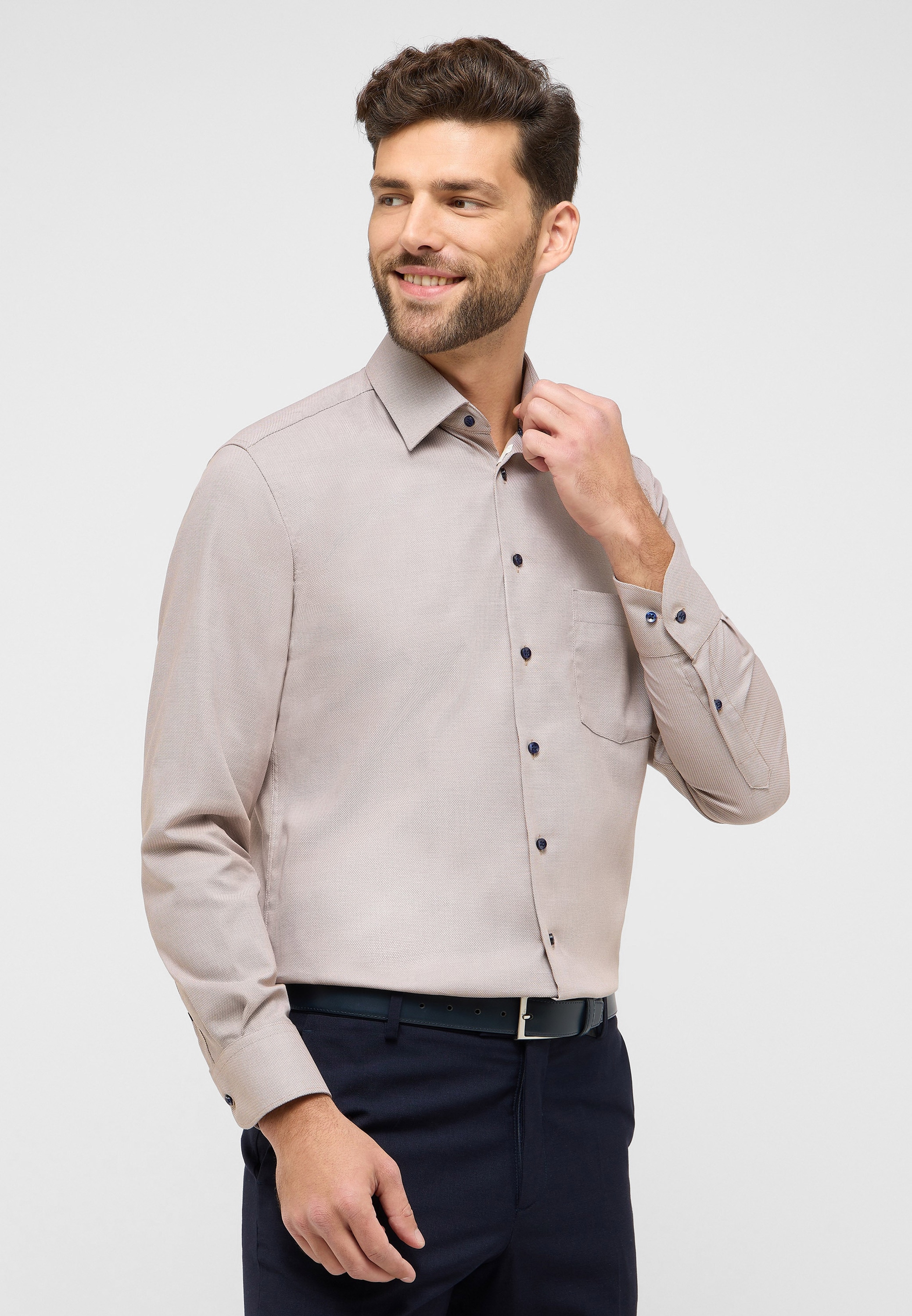 Eterna Langarmhemd »MODERN FIT« NON IRON (bügelfrei)