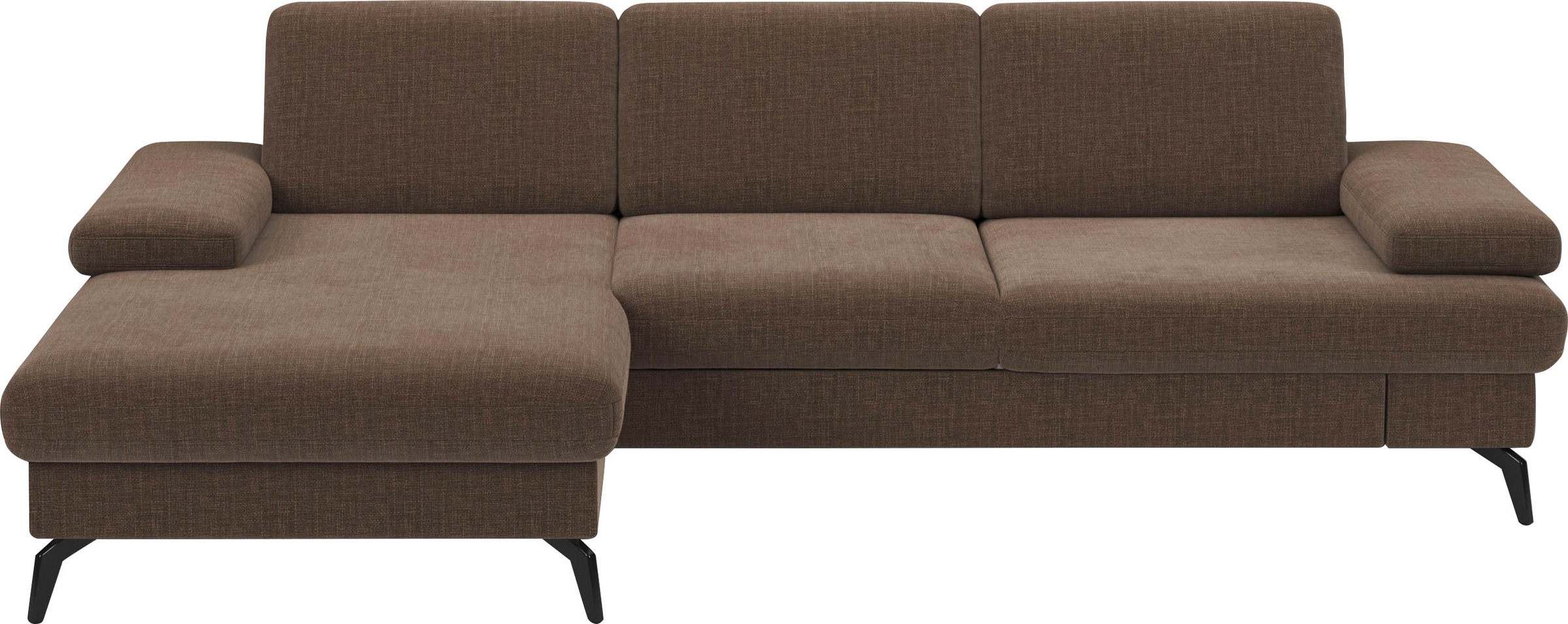 sit&more Ecksofa »Morris L-Form, inkl. Sitztiefenverstellung«, wahlweise mit Armteilverstellung, Bettfunktion & Bettkasten