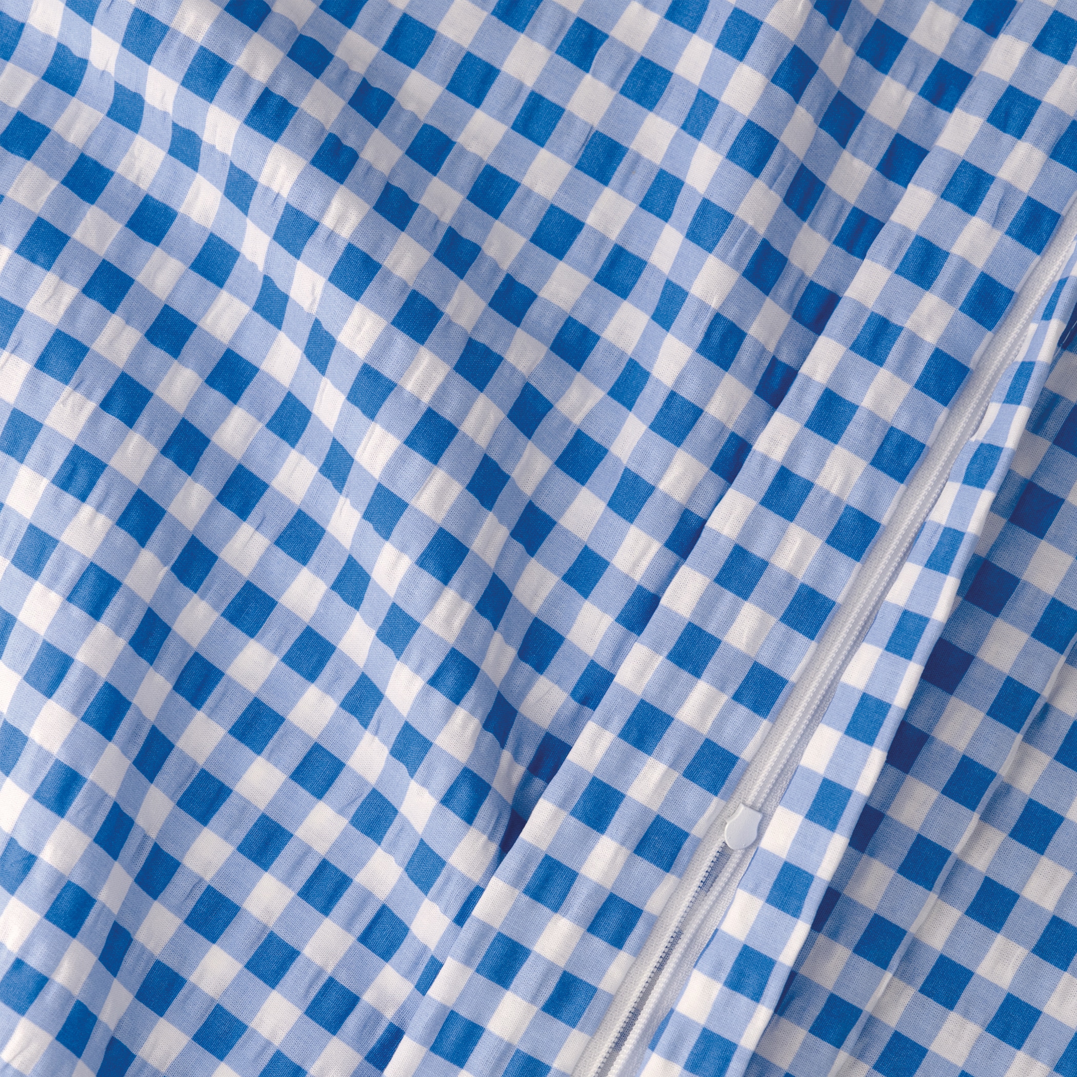 Florella Bettwäsche »Vichy sky  Soft-Seersucker,  100% Baumwolle«