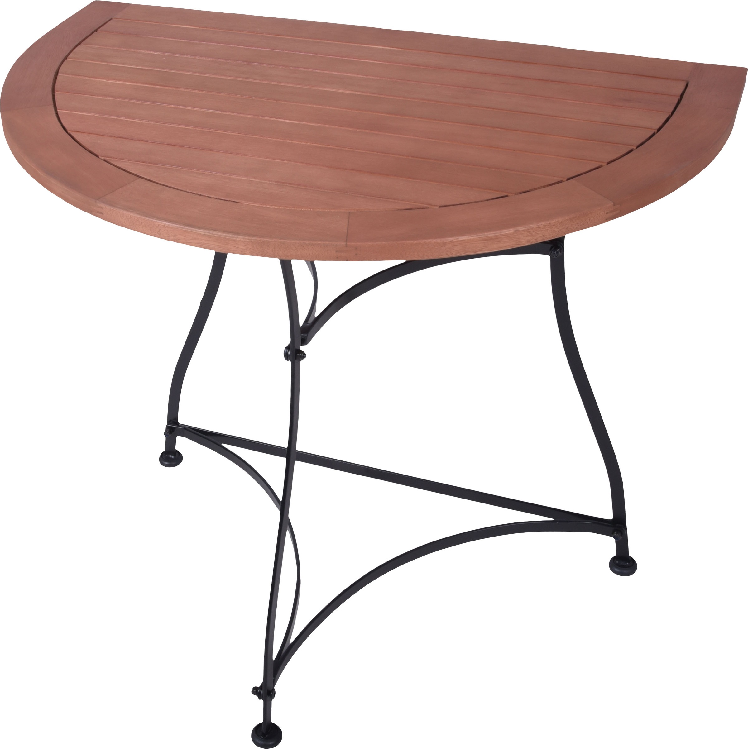 Garden Pleasure Gartentisch »Balkonhalbtisc »WIEN««, BxTxH: 85x54x74 cm, halbrund