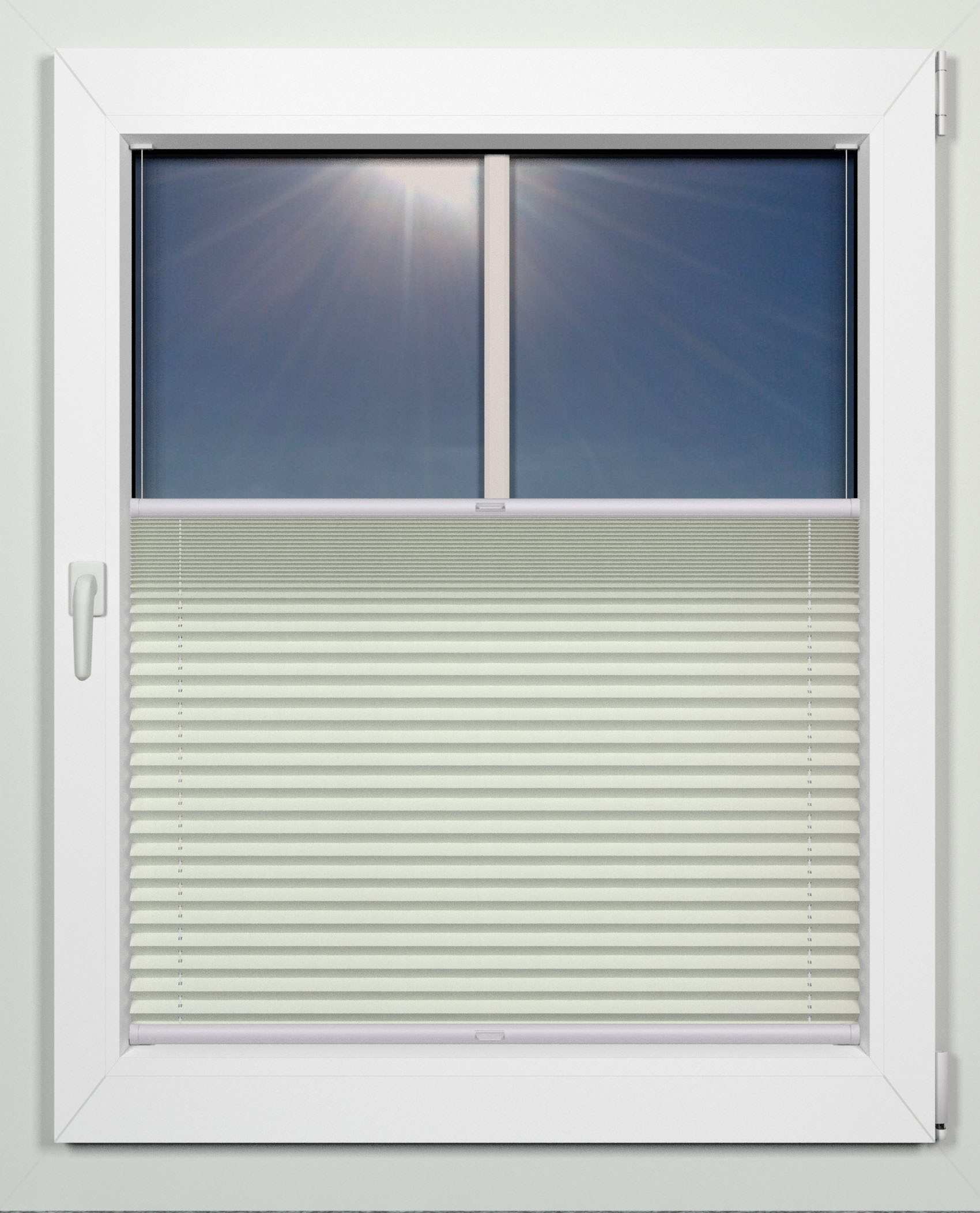 indeko Plissee »simple« Lichtschutz mit Bohren verspannt nach Maß