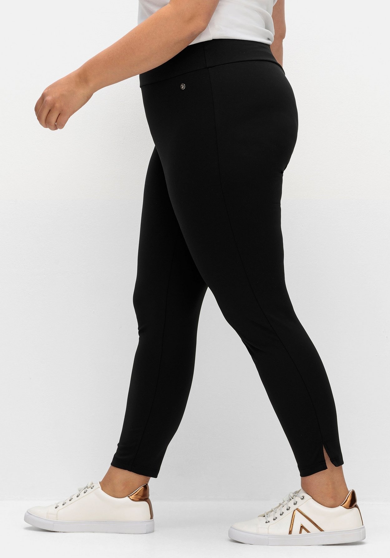 Sheego Leggings »Leggings mit breitem, bequemen Bund«