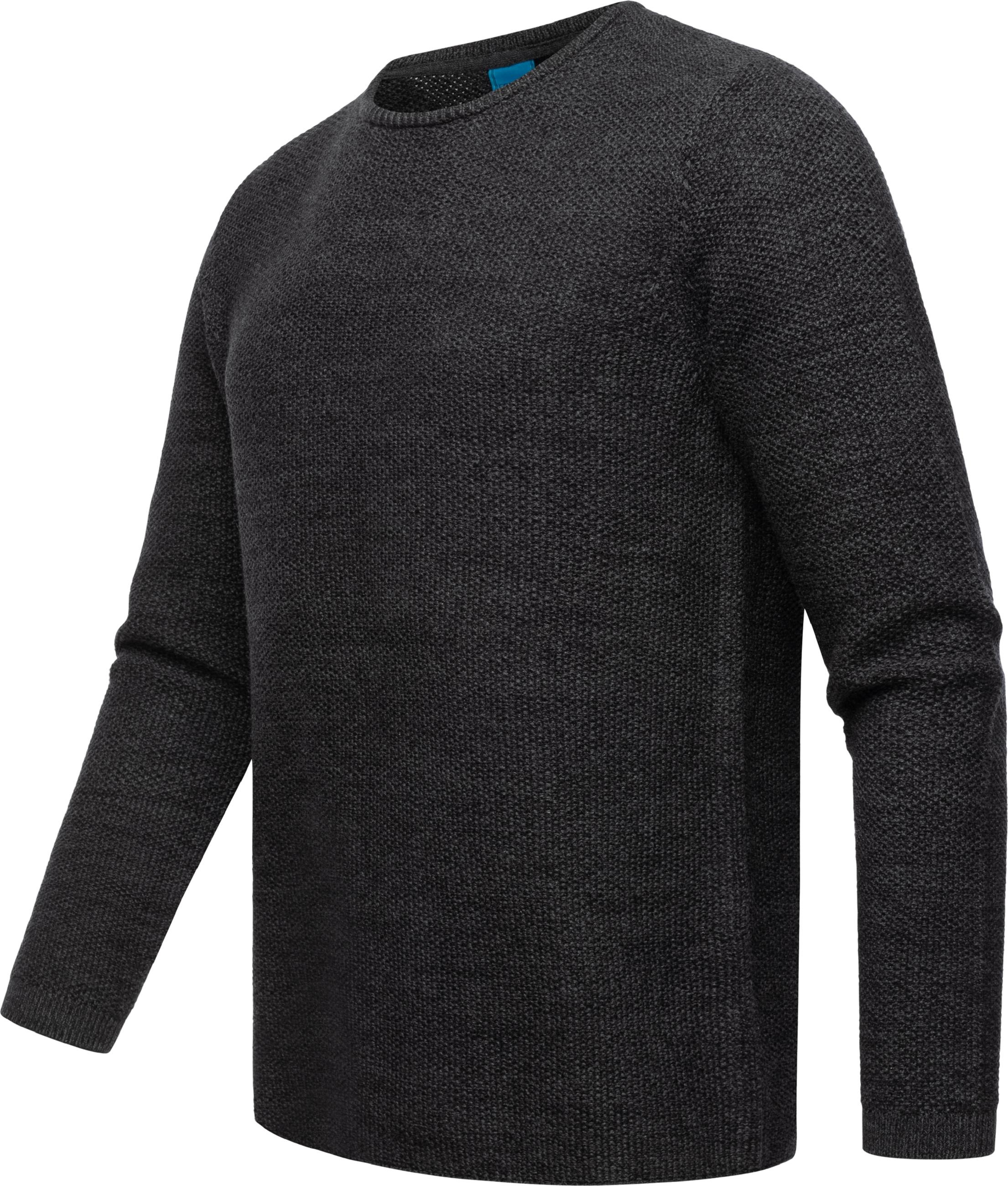 Ragwear Sweater »Strickpullover Knitson«, stylischer Herren Sweatpullover mit Rippbündchen