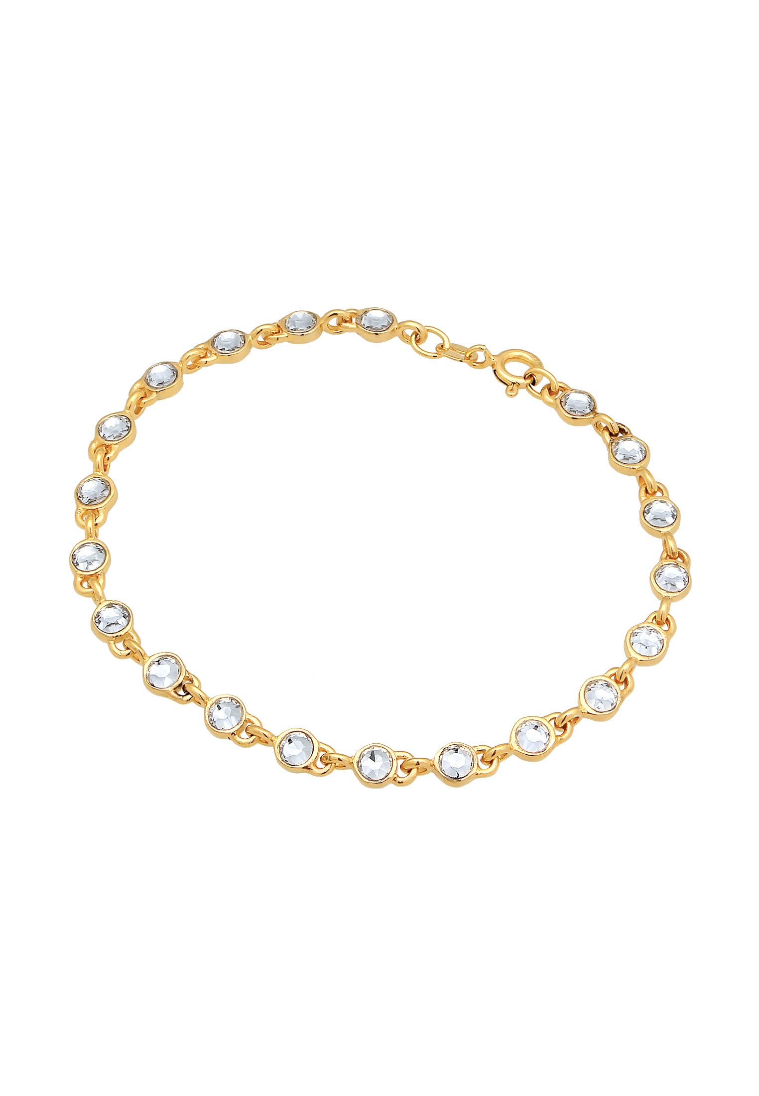 Elli Armkette »Armband Tennisarmband Kristalle Modern Klassisch 925 Silber«