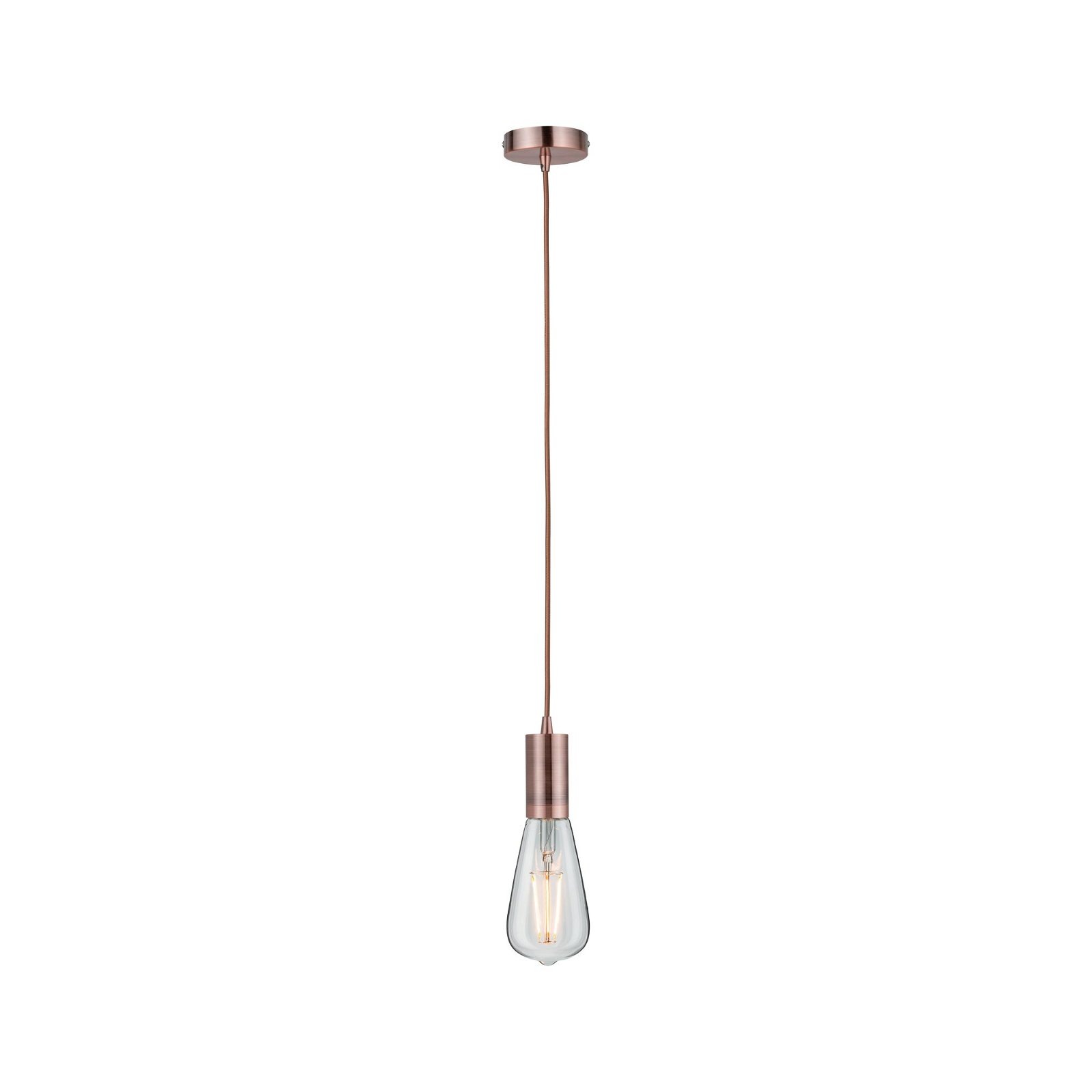 Paulmann Pendelleuchte »Neordic Haldis max. 1x60W Kupfer 230V Metall«, 1 flammig, Leuchtmittel E27 | ohne Leuchtmittel, E27