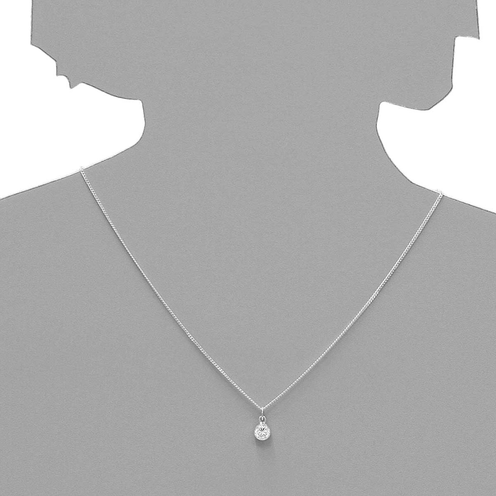 OSTSEE-SCHMUCK Kette mit Anhänger »- Classic 6 mm - Silber 925/000 - Zirkonia«