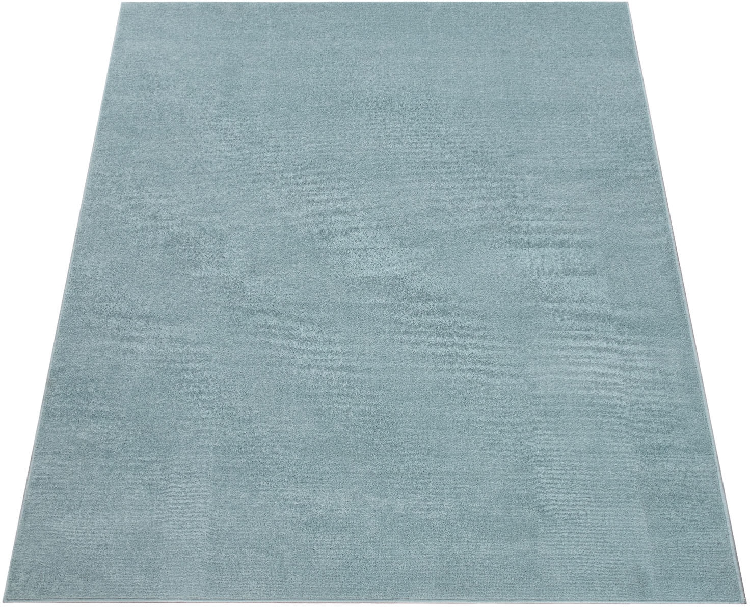 Paco Home Teppich »Porto 890«, rechteckig, 13 mm Höhe, Kurzflor, Uni-Farben, ideal im Wohnzimmer & Schlafzimmer