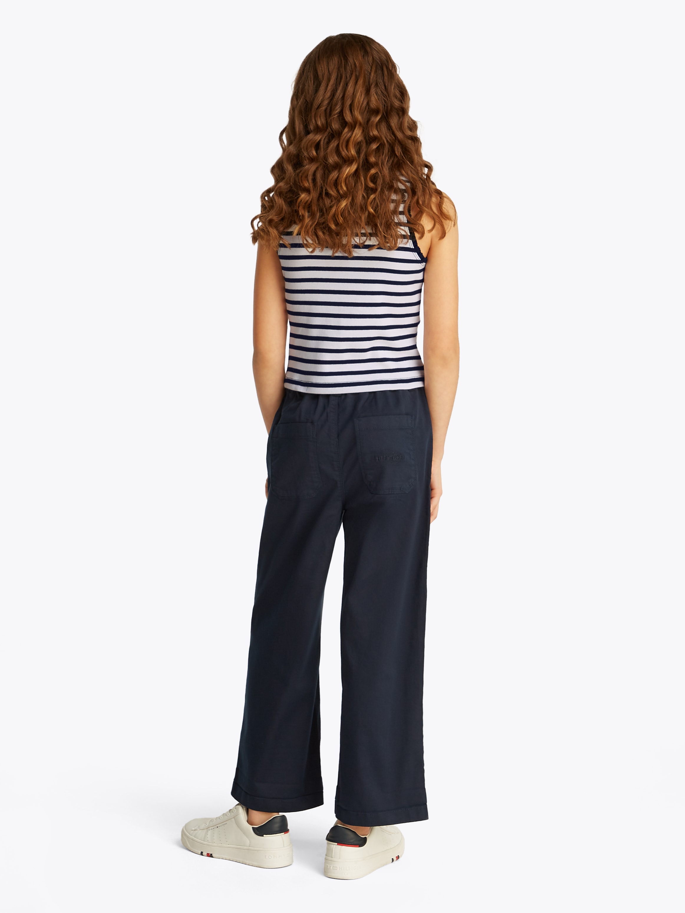 Tommy Hilfiger Tanktop »ESSENTIAL RIB LACE TANK TOP« mit Spitze, mit Logostickerei