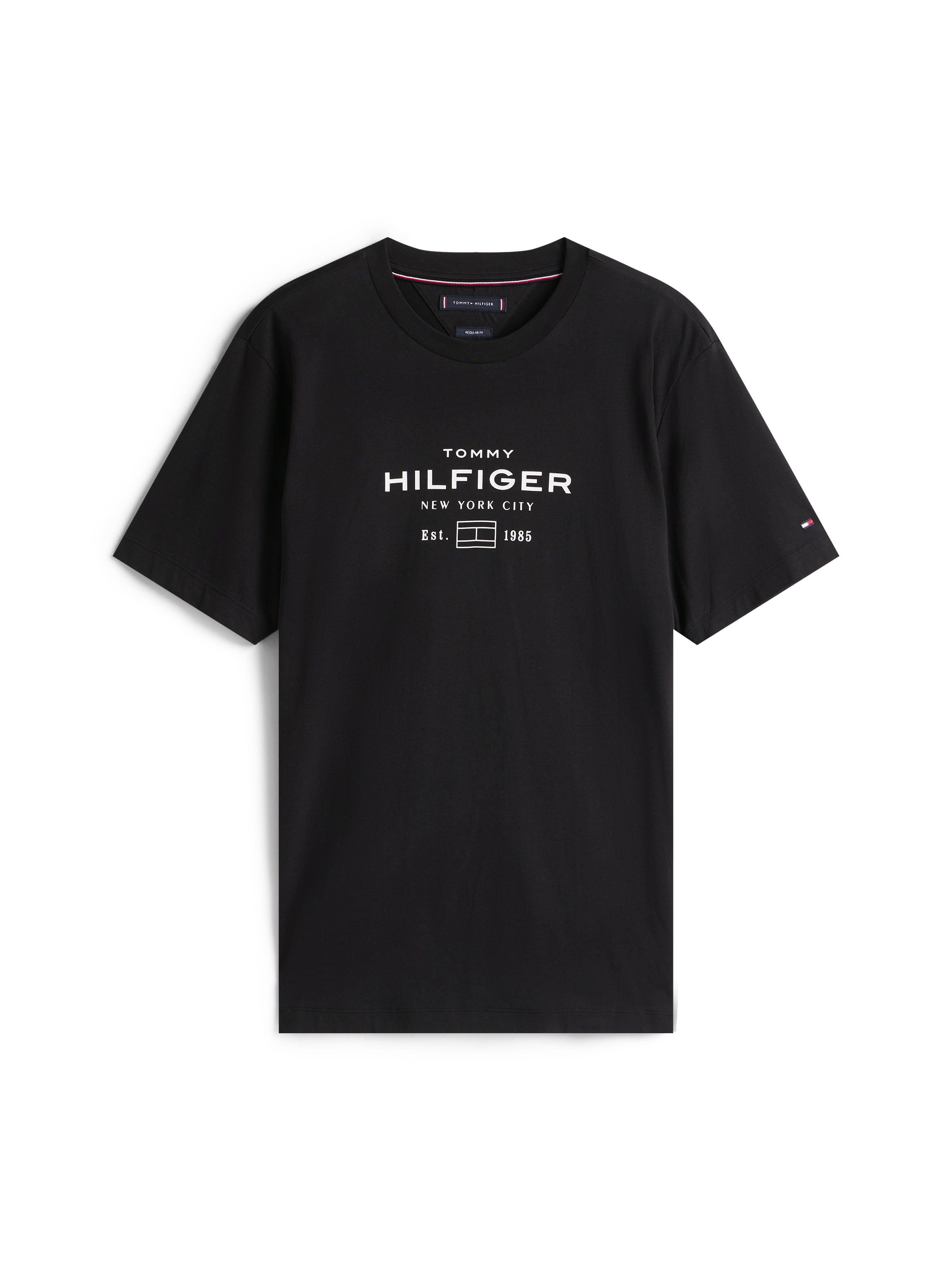 Tommy Hilfiger T-Shirt »HILFIGER STACK GRAPHIC TEE« Regular fit mit Rundhalsausschnitt