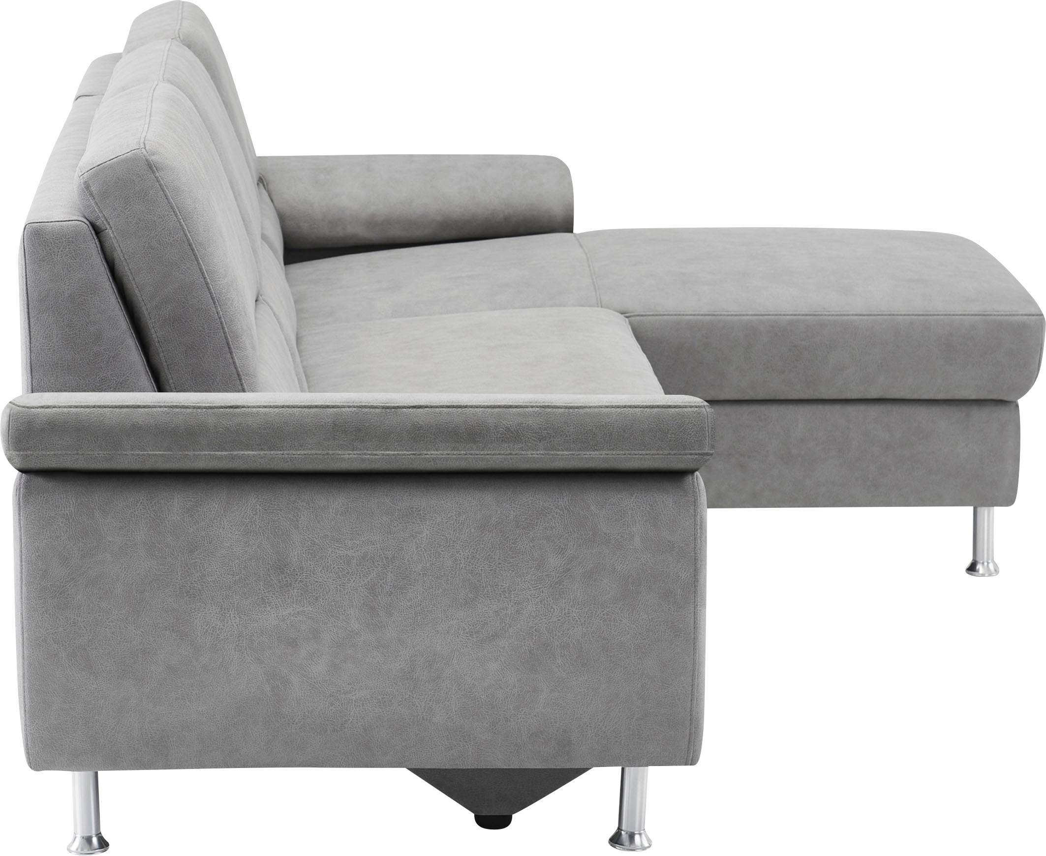 CALIZZA INTERIORS Ecksofa »Onyx L-Form«, Recamiere links oder rechts, wahlweise mit Bettfunktion, Breite 270 cm