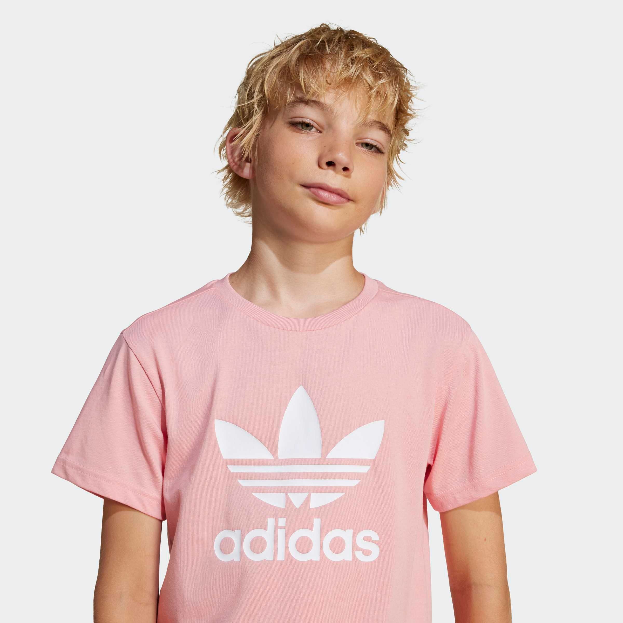 adidas Originals T-Shirt »ADICOLOR TREFOIL KIDS« für Kinder und Teens, sportlicher Stil, ohne Verschluss