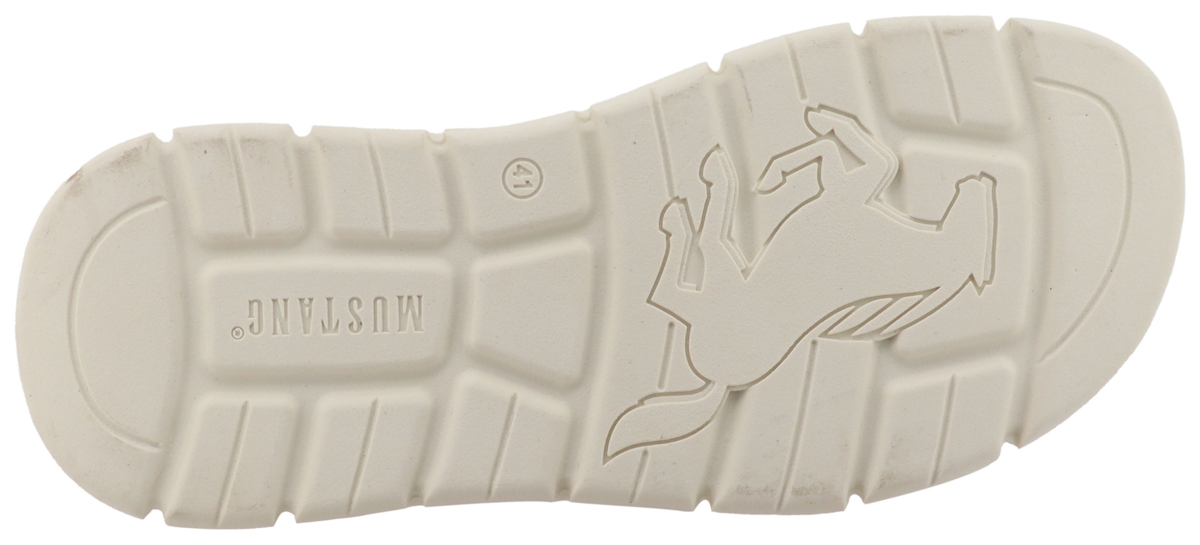Mustang Shoes Pantolette »Emiliano«  Sommerschuh, Schlupfschuh mit Logoschriftzug