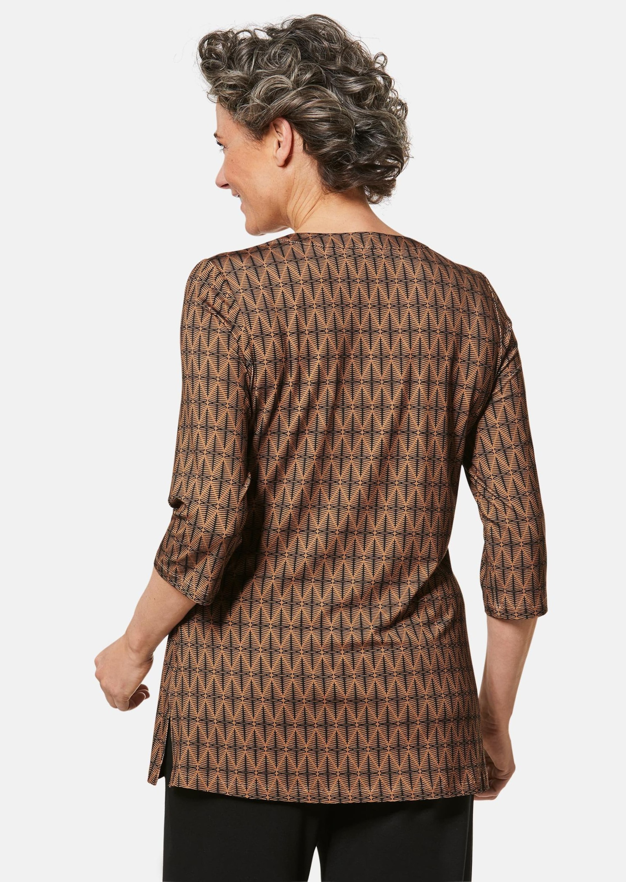 GOLDNER Print-Shirt »Drucktunika-Shirt Figurschmeichelndes Drucktunika-Shirt«